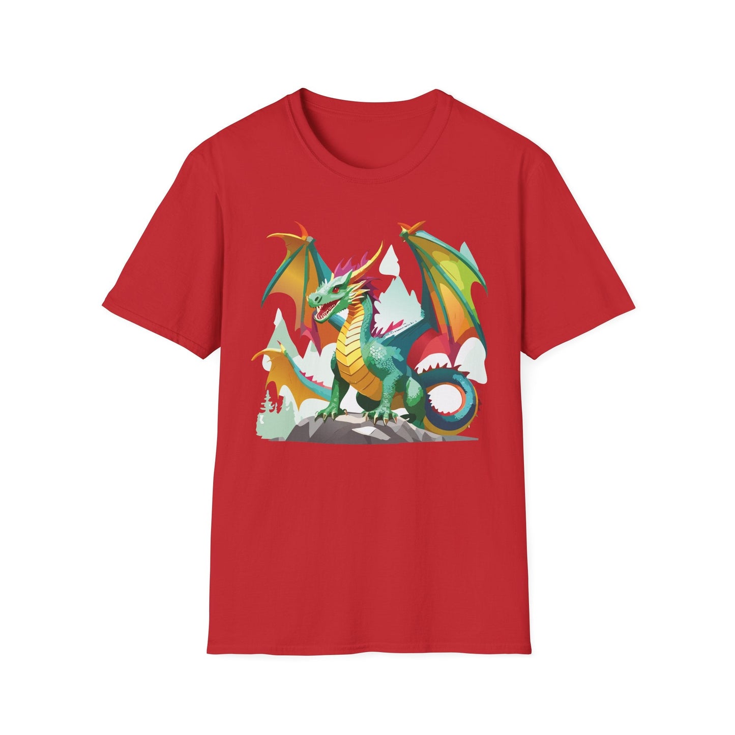 Dragon Graphic T Shirt for Men and Women Unisex Animal Design Softstyle Cotton Tee Premium Quality