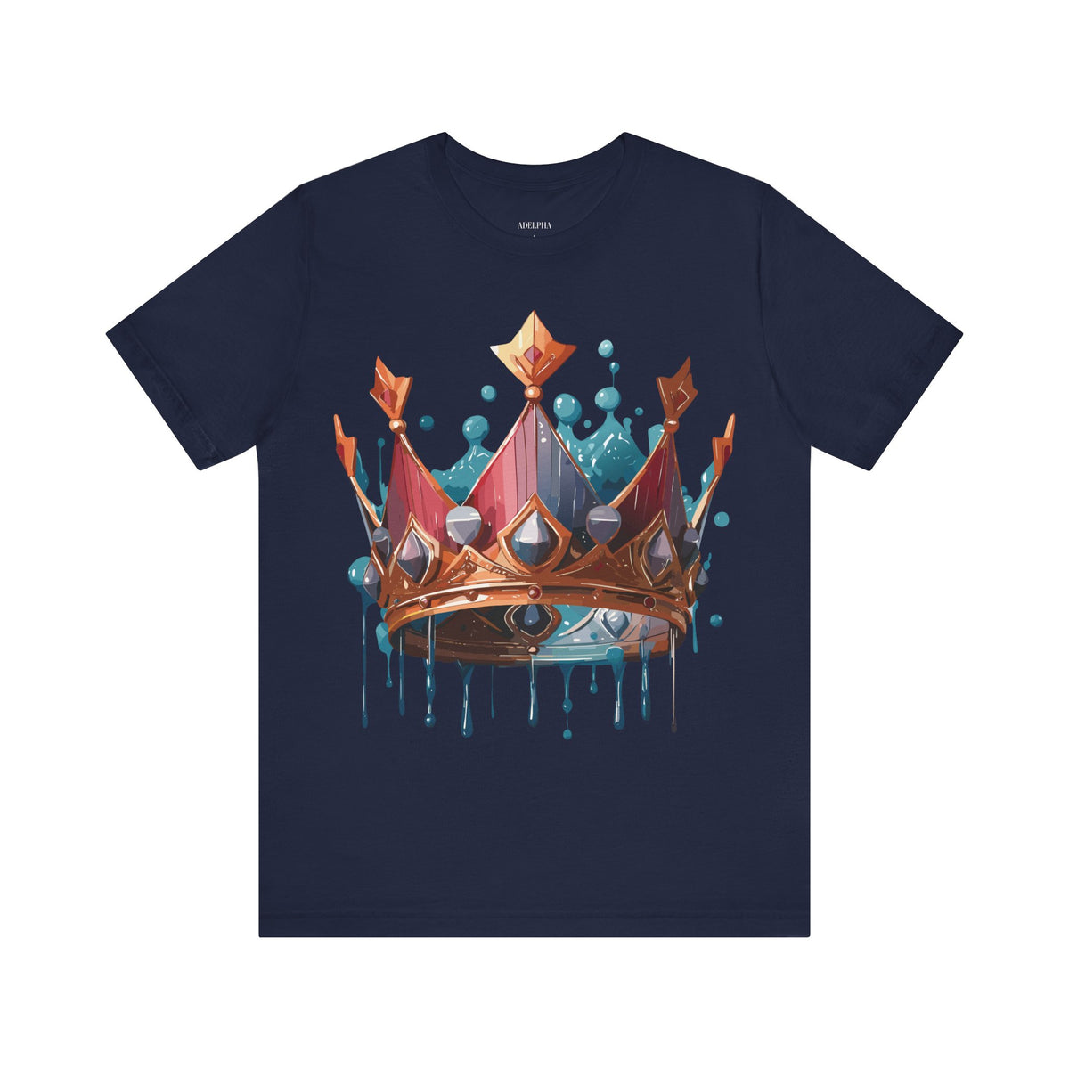 Crown Graphic Unisex Cotton Bella+Canvas Tee with Art Design n113
