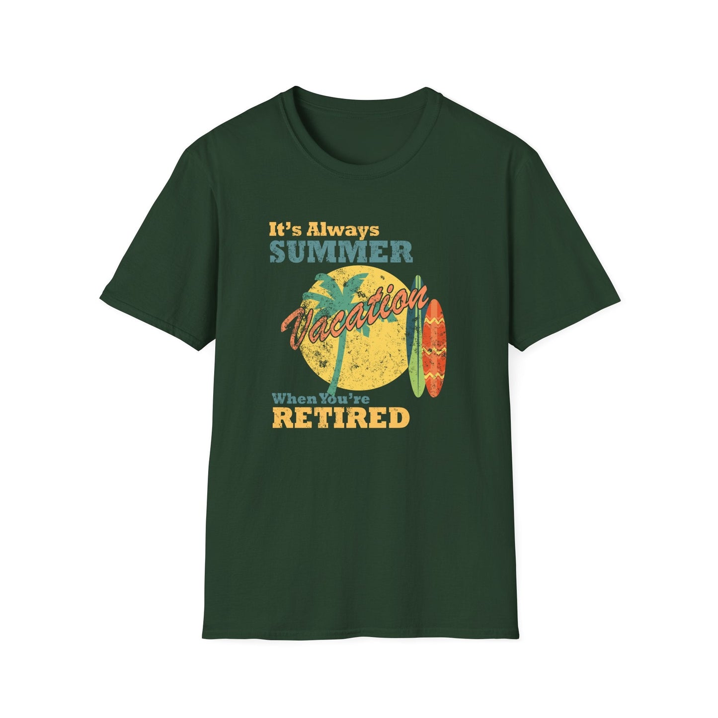 Summer Unisex T Shirt With Art Design Gildan Softstyle 64000 100 Percent Cotton Tee