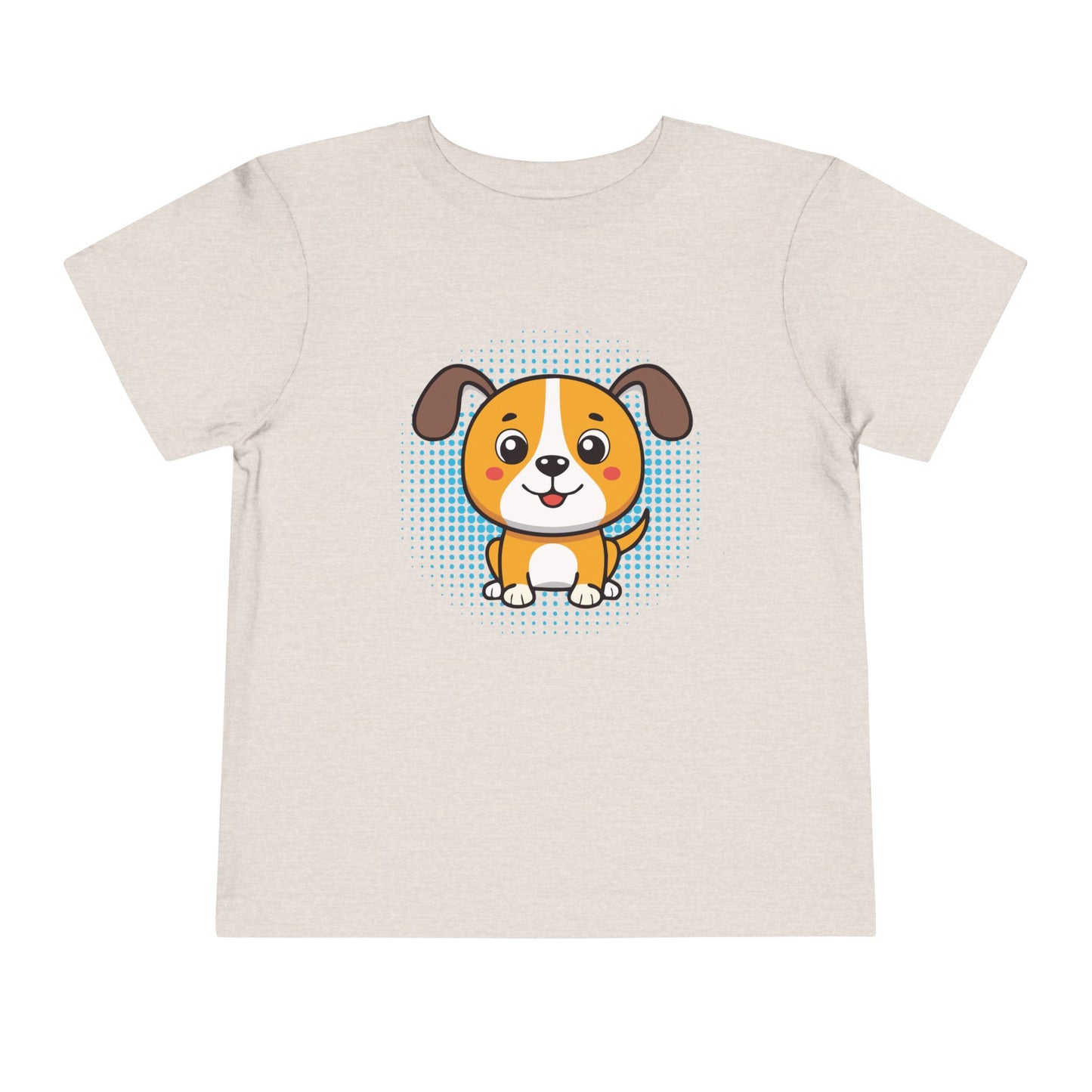 Bonita camiseta de manga corta para niños pequeños con diseño de cachorro: regalo adorable para amantes de las mascotas (2 a 5 años)