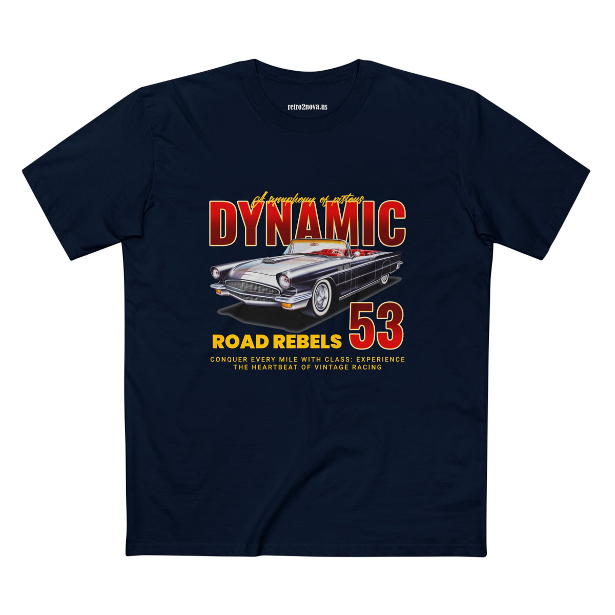 Retro Car Vintage Graphic Tee Staple Unisex 100 Cotton Tee Shirt - RC-15