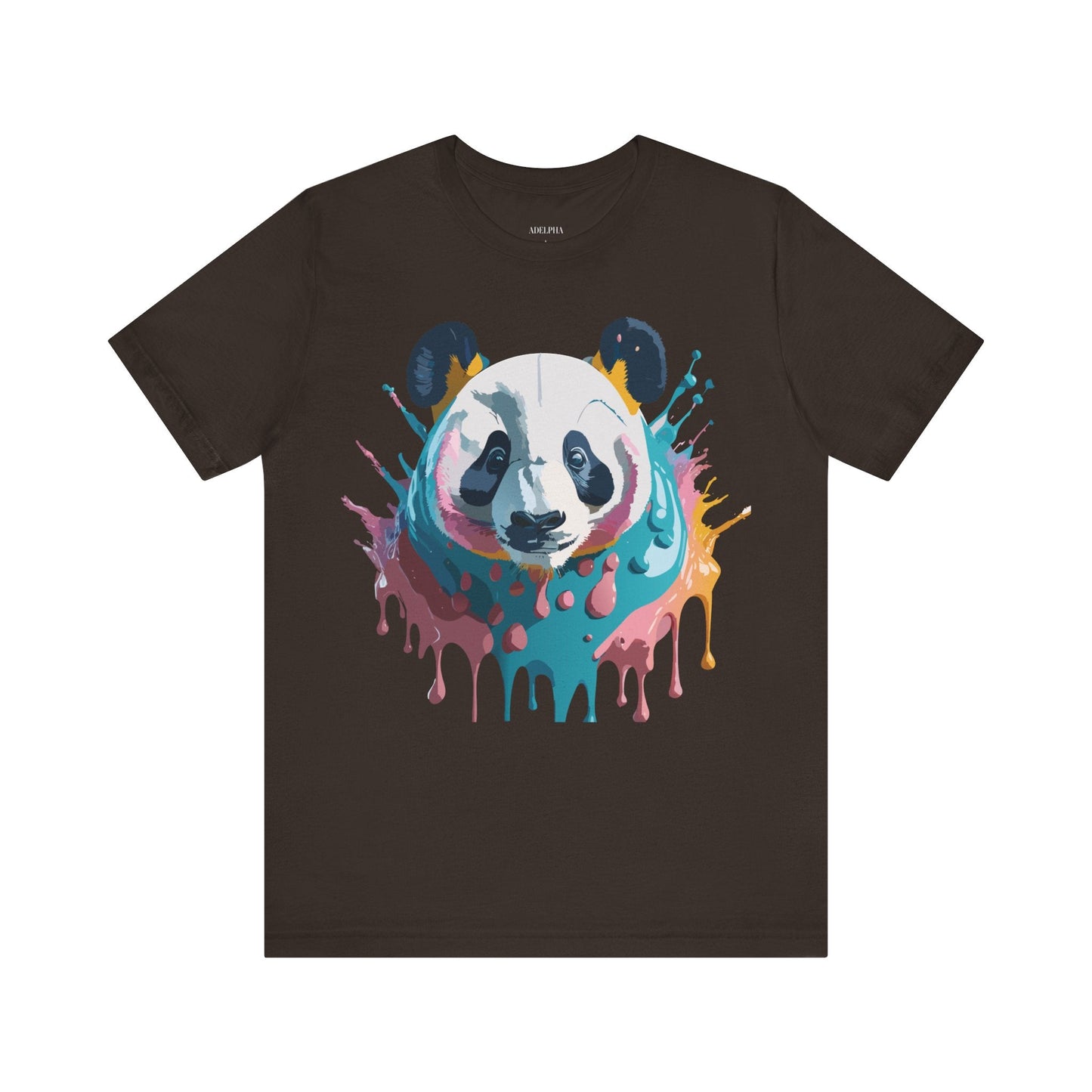 Panda Graphic Tee Unisex Short Sleeve Art Design By Adelpha Vintage Inspired Shirt
