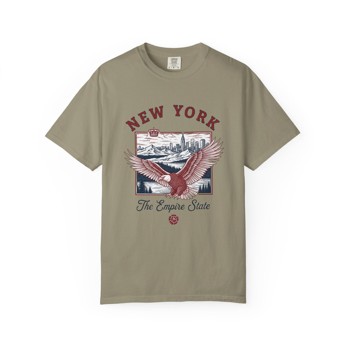 New York Empire State Vintage Travel Tourist Graphic Gift Tee Unisex 100 Cotton Comfort Colors T-Shirt