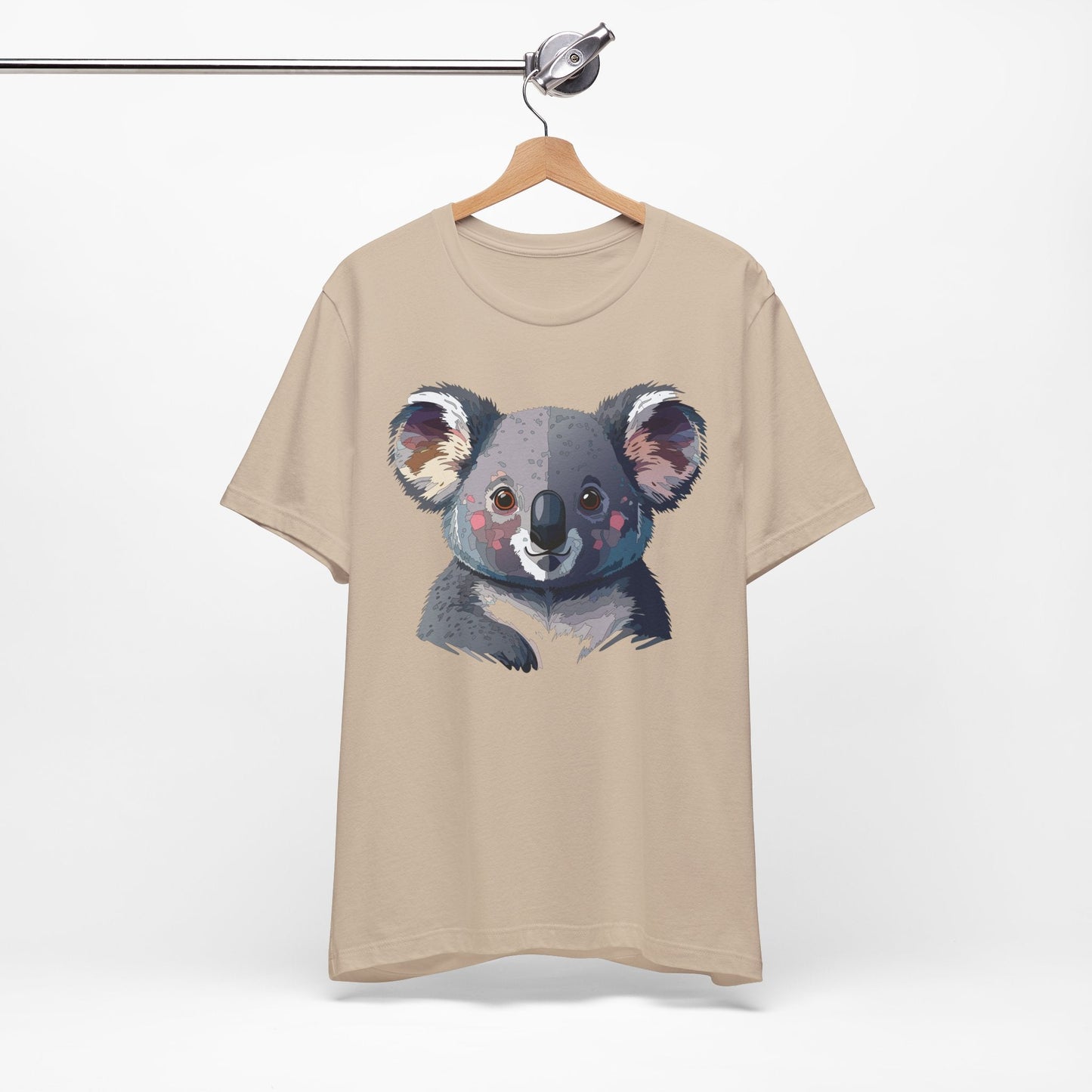 Unisex Animal Shirt With Animal Art Design Tee Wild Animals Short Sleeve Jersey Cotton