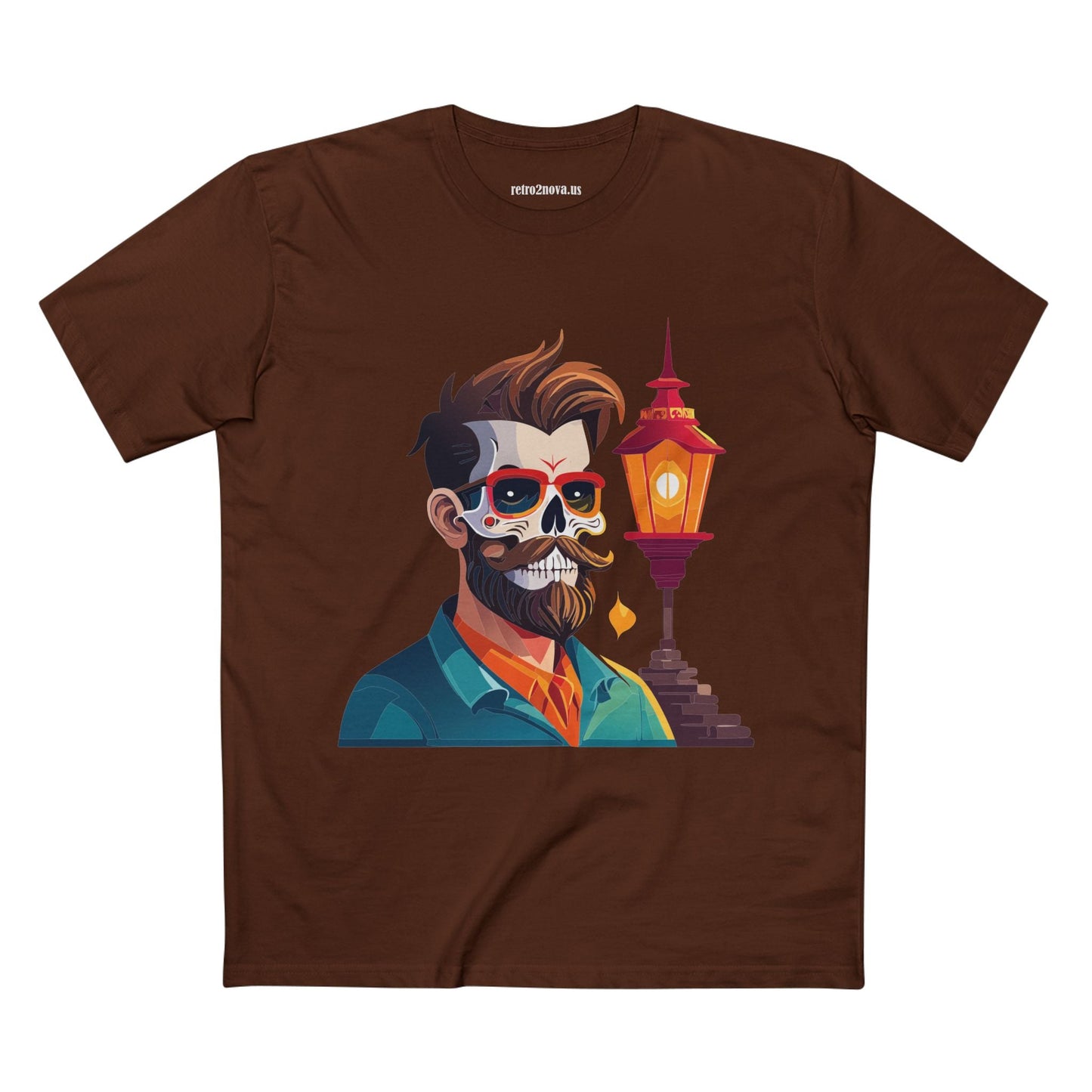 Skull Shirt Unisex Premium Cotton Tee With Skeleton Art Design From Retro2Nova Exclusive Collection