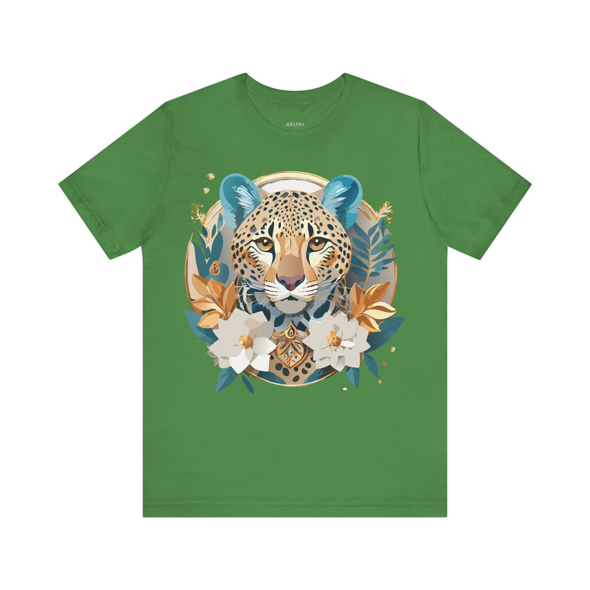 Medallion Graphic Unisex Cotton Bella+Canvas Tee with Floral Art Design n145