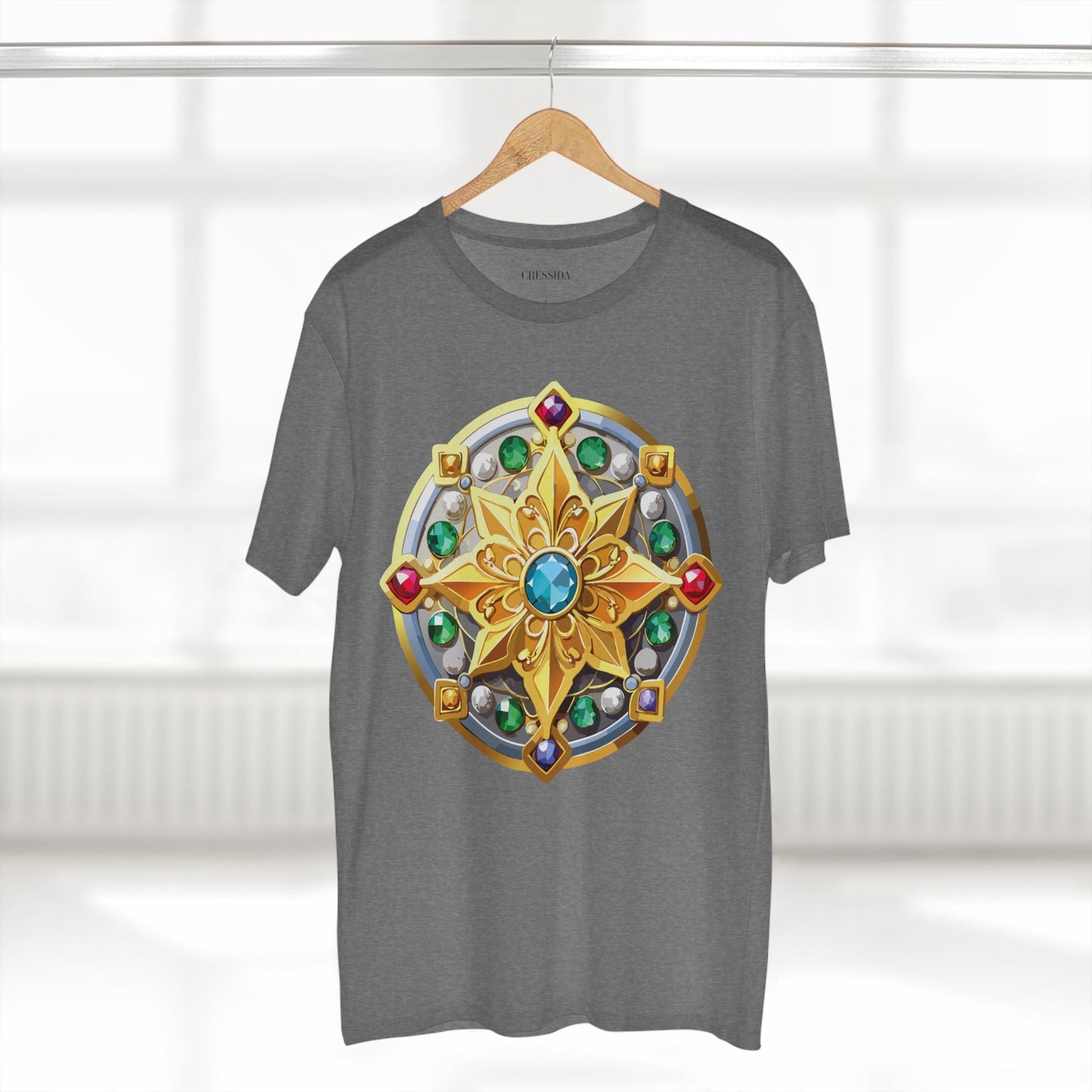 Medallion Graphic T-Shirt Unisex 100 Cotton With Gold Art Design Medal Tee 1