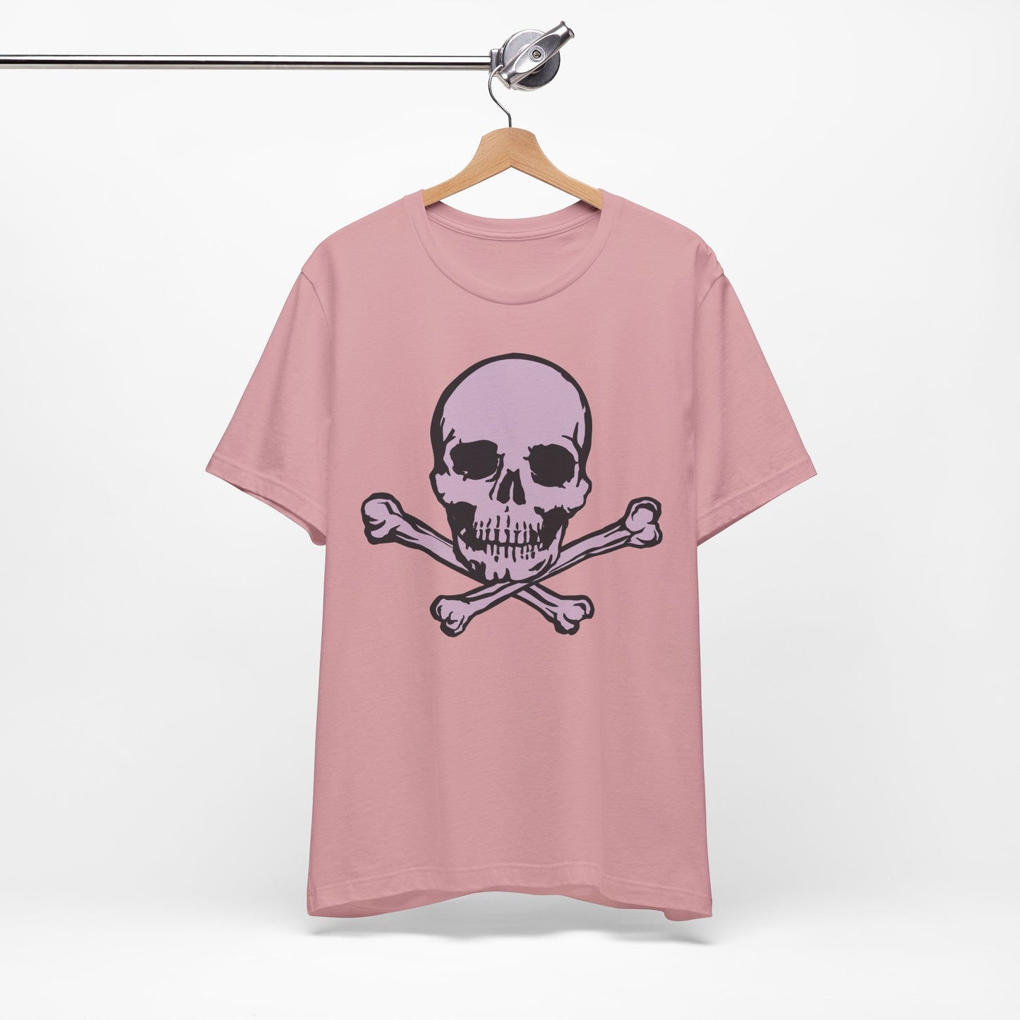 2-Pink Skull Graphic Design Tee, Skull Shirt, Vintage Tees, Art Design T-Shirt, Vintage Graphic Tee, Art Shirts with Skulls
