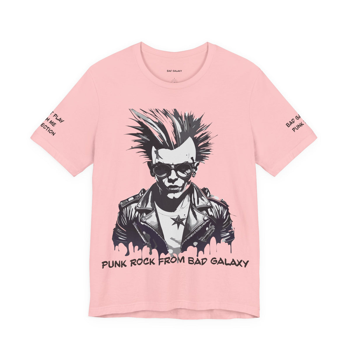 Punk Rock Graphic Unisex Cotton Bella+Canvas Tee with Art Design b36