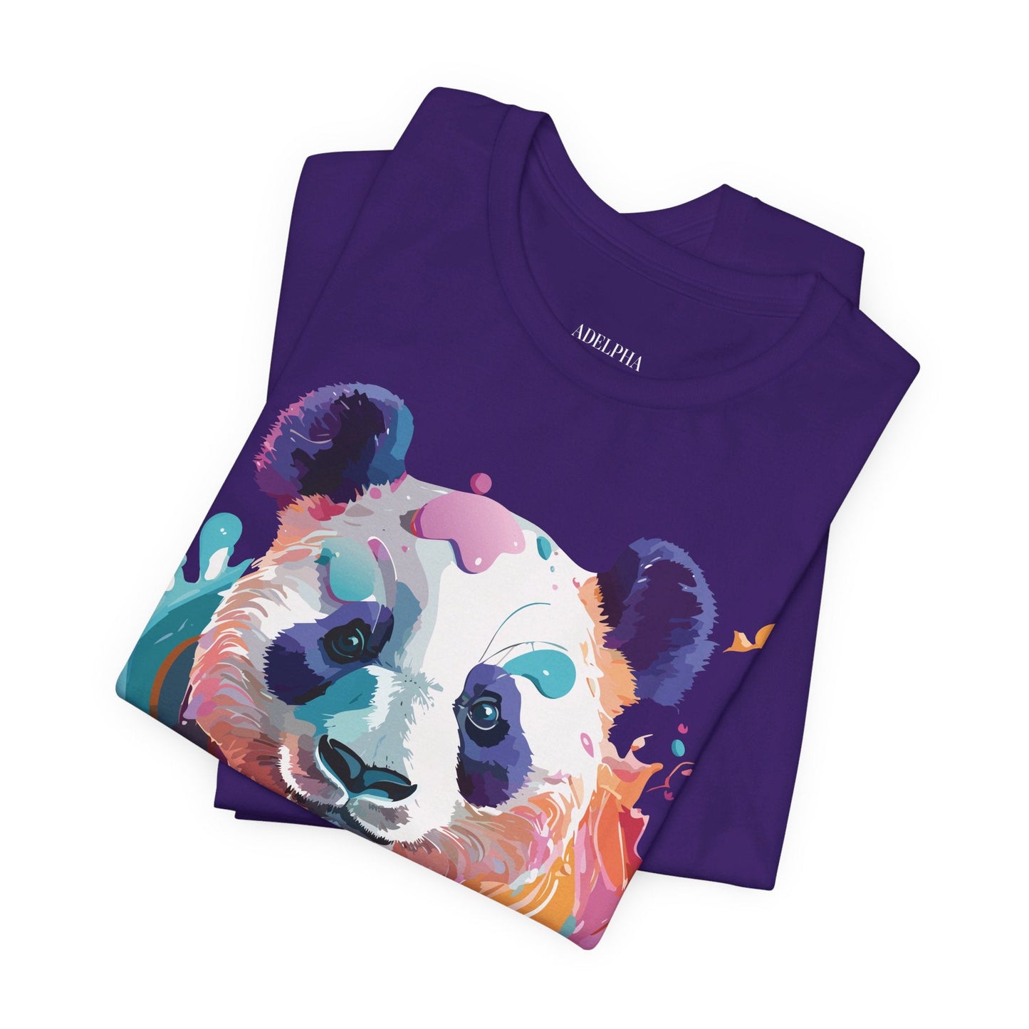 Panda Graphic Unisex 100 Cotton Vintage Art with Animal T-Shirt 12