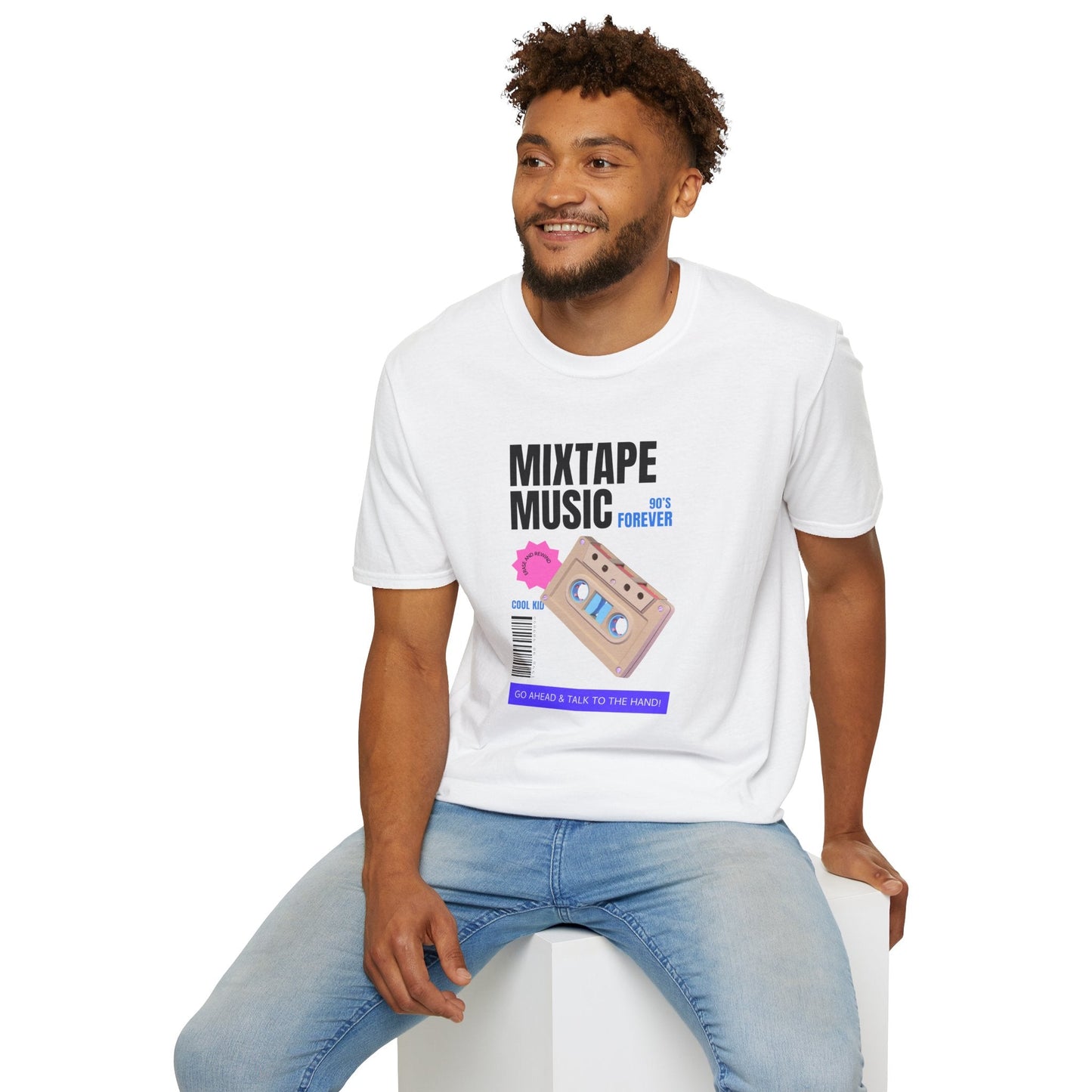 Mixtape Music Vintage Cassette T-Shirt Unisex Cotton Retro Audio Graphic Tee