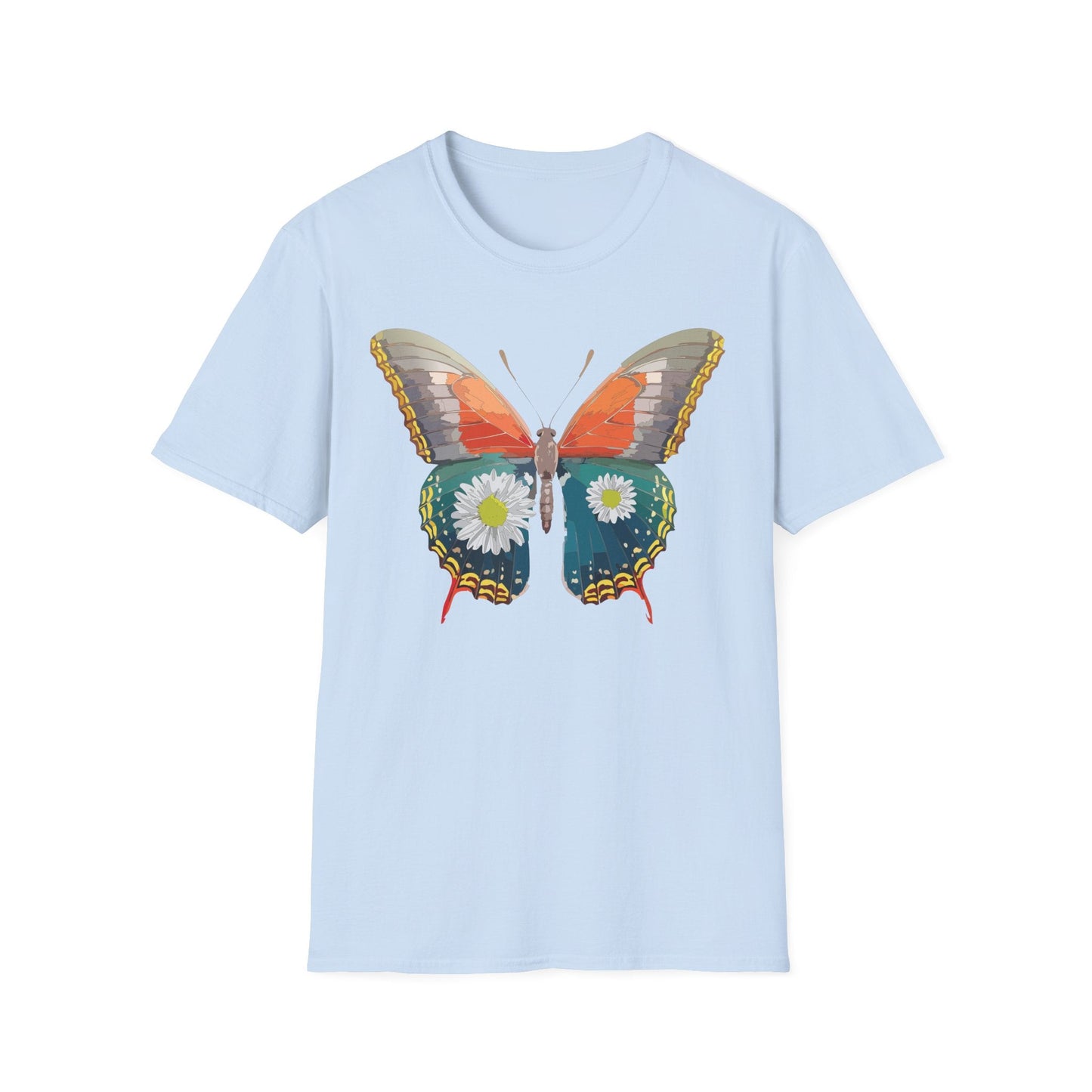 Butterfly Shirt Unisex Gildan Softstyle 64000 Short Sleeve T Shirt Monarch Design