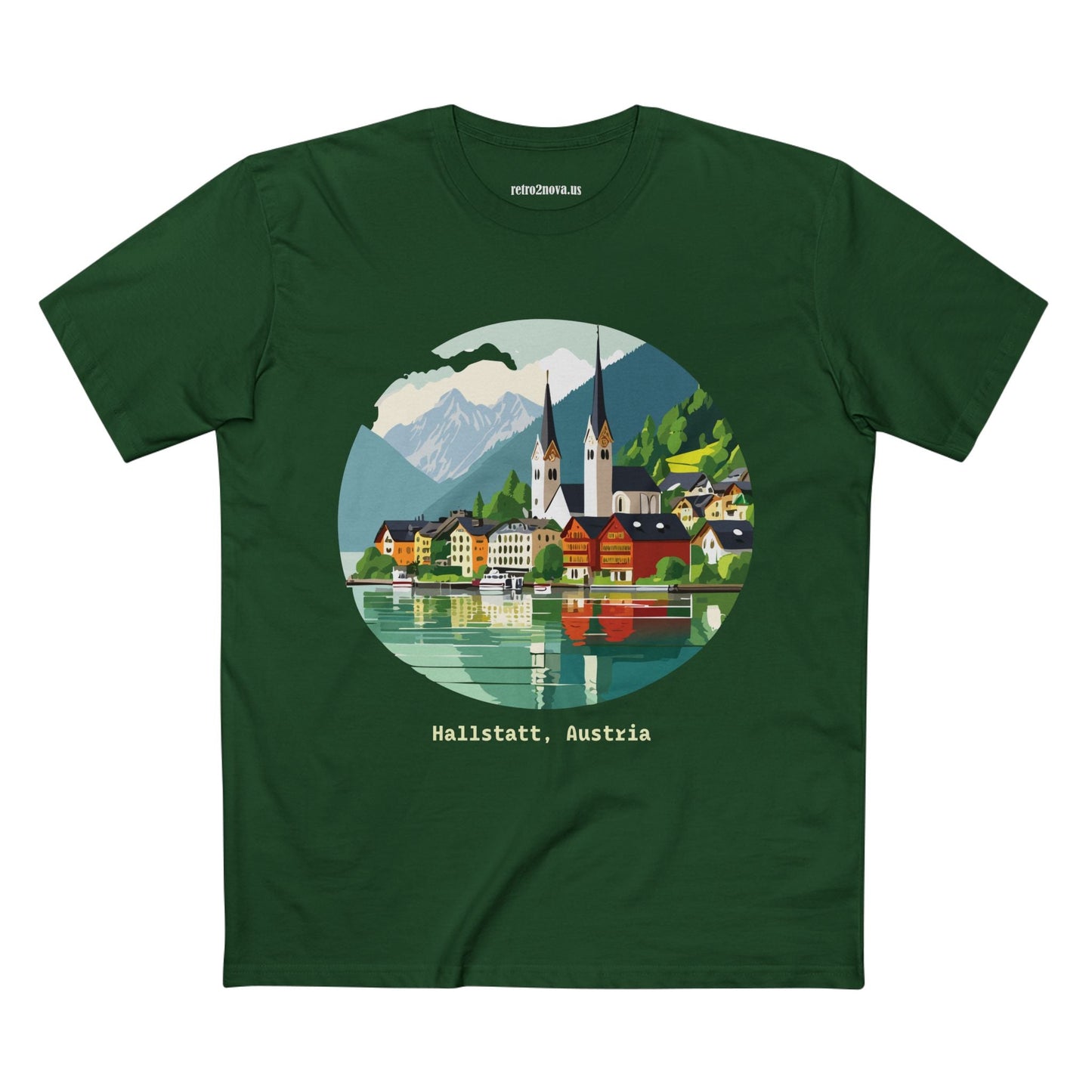 Retro2Nova Unisex Travel Shirt Austria Art Design Original Art Collection Premium Cotton Tee TT 12