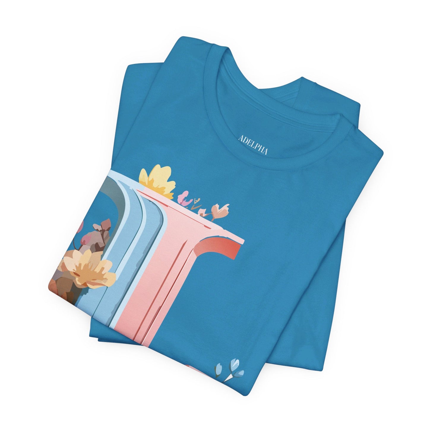 Letter L Shirt Graphic T Shirt Unisex Short Sleeve Vintage Inspired Artwork By Adelpha