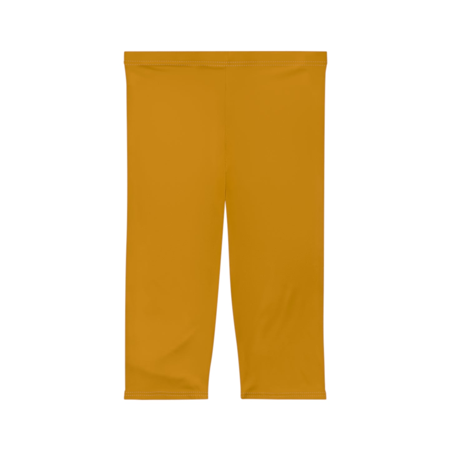 Harvest Bronze Color Women's Brushed Suede Poly Span Casual Capri Leggings XS-2XL