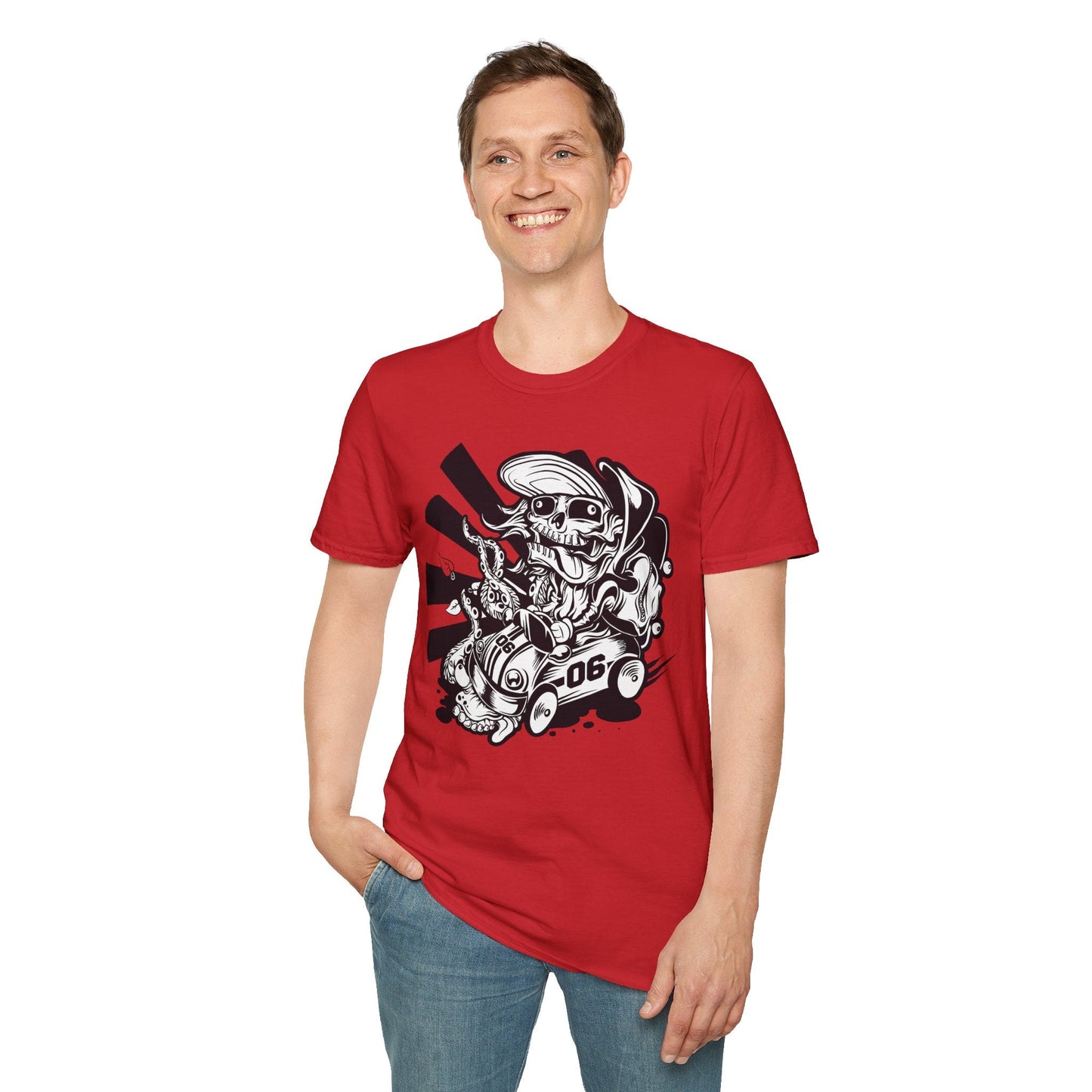 Cartoon Animation T Shirt Unisex Softstyle 64000 Cotton Tee With Fun Art Design Graphics