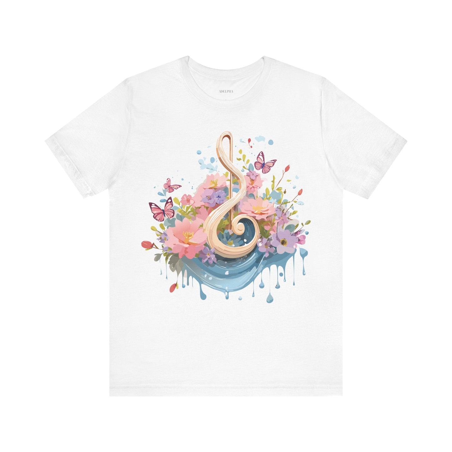 Music Graphic T Shirt Unisex Short Sleeve Adelpha Vintage Inspired Artwork Tee Premium Edition