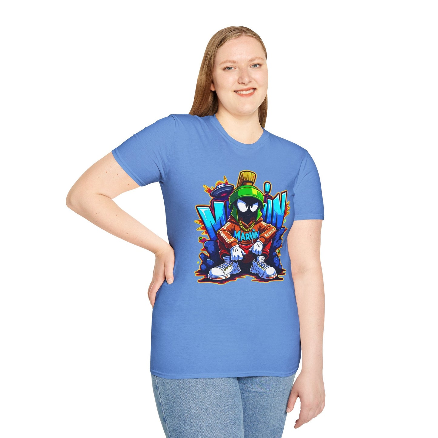 Unisex Cartoon T Shirt With Funny Animals Animation Graphic Gildan Softstyle 64000