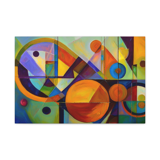 Abstract Oil Painting Print Canvas 24x16, 30x20, 36x24, 48x32, 60x40 Bright Latex Inks, Pine-Wood Inner Frame ABH-8