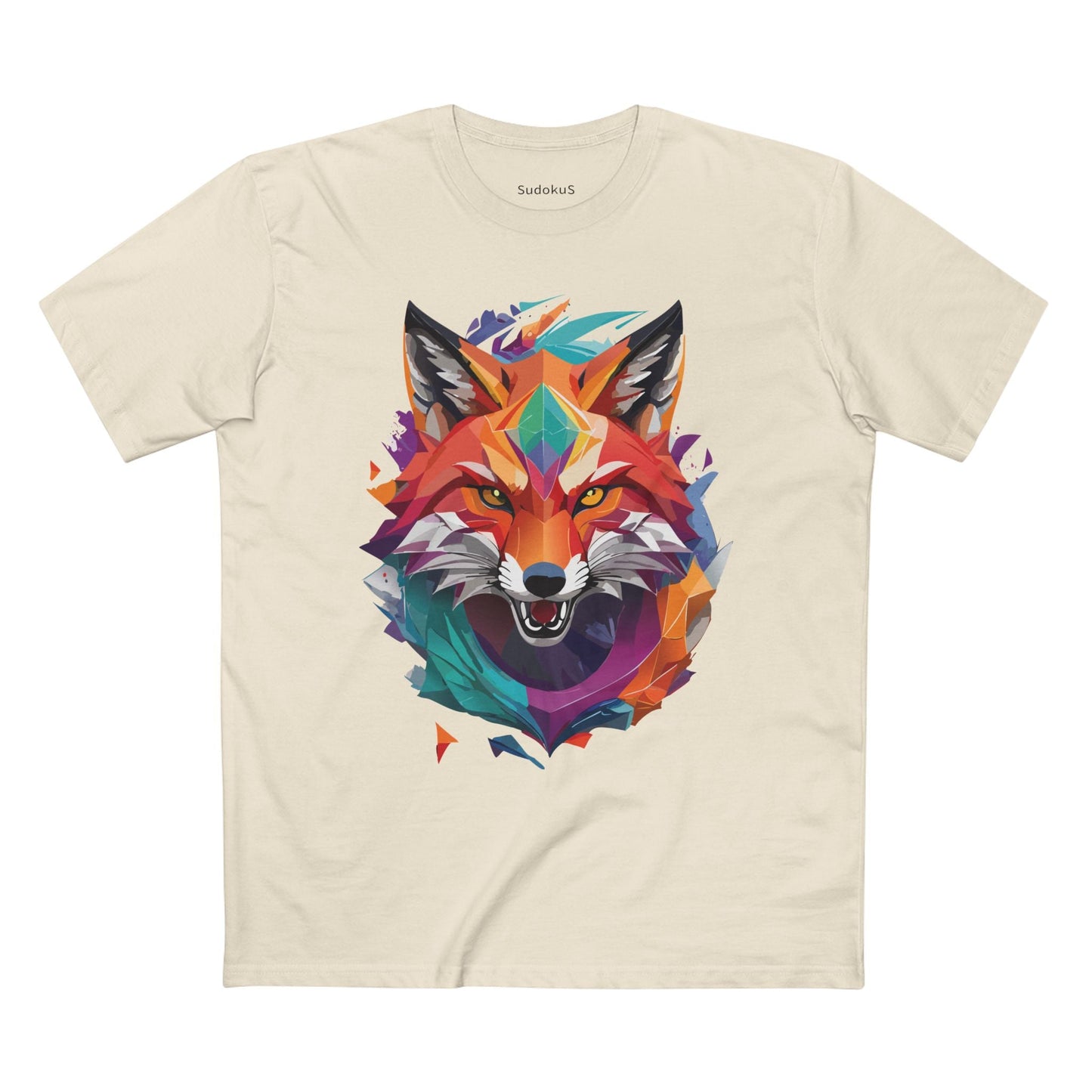Fox Graphic Unisex 100 Cotton Staple Tee with Animal Design Artwork 25