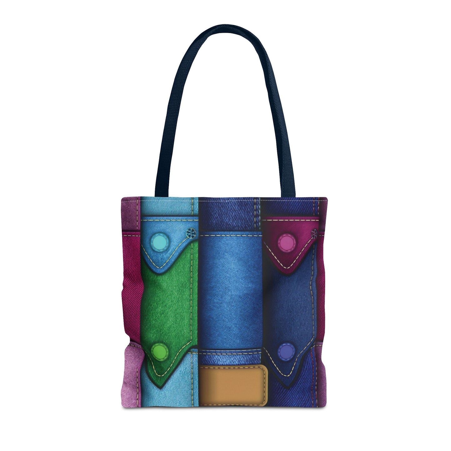 Denim Canvas Bag, Tote Bag Denim Printify