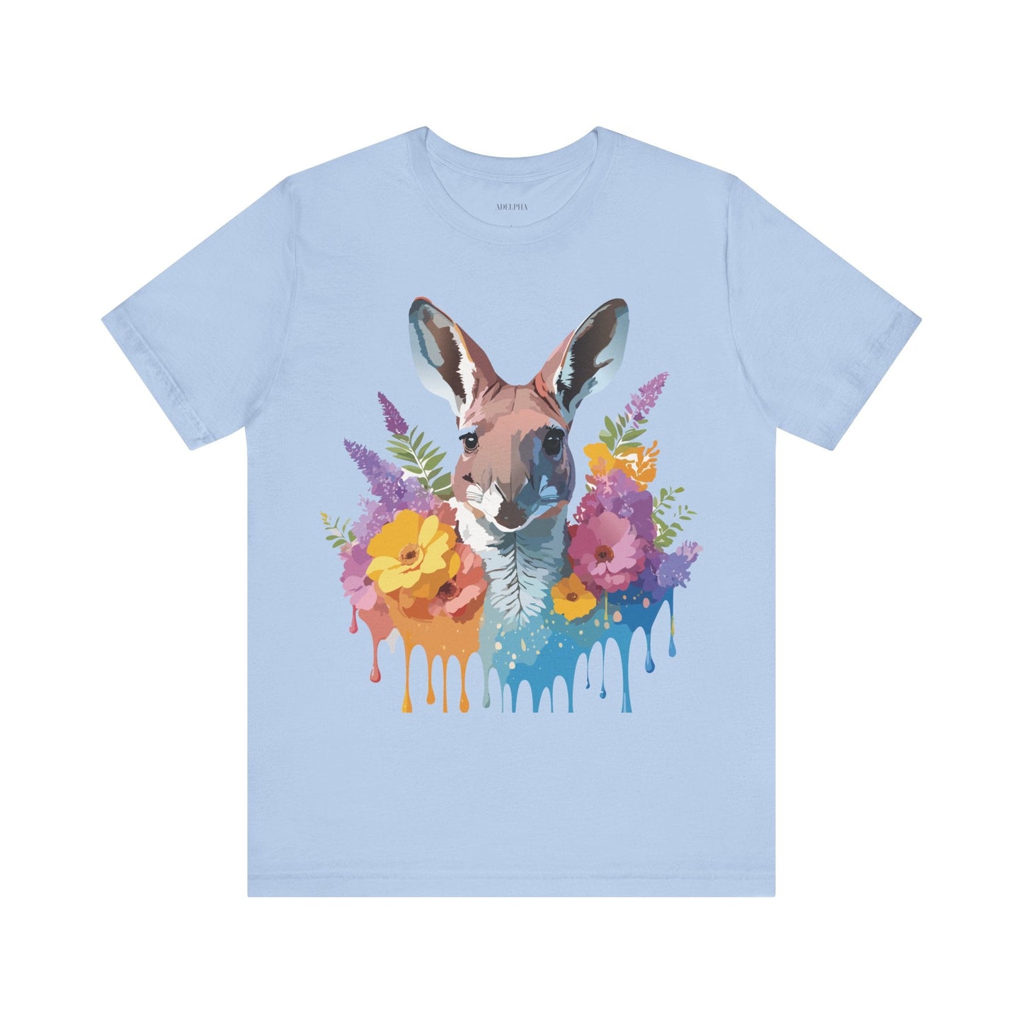 Kangaroo Graphic Unisex 100 Cotton Vintage Animal Artwork Tee 8
