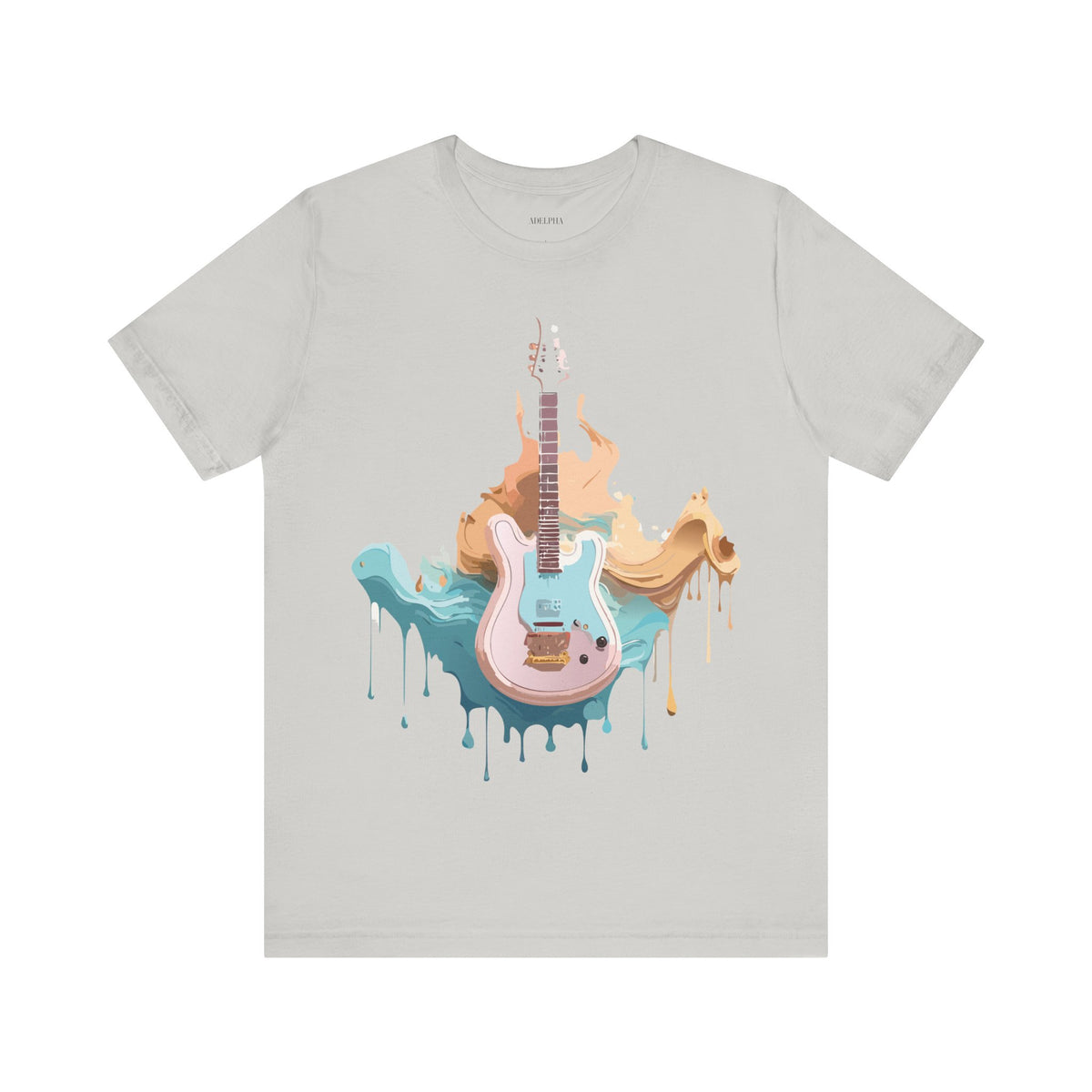 Music Graphic Unisex Cotton Bella+Canvas Tee with Art Design m134