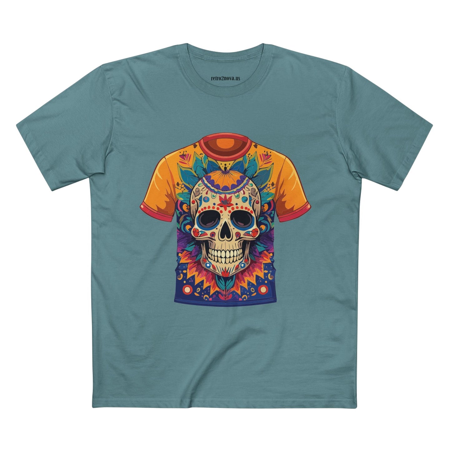 Skull Shirt Skeleton Shirt Unisex Premium Cotton Original Art Design Tee Retro2Nova Collection