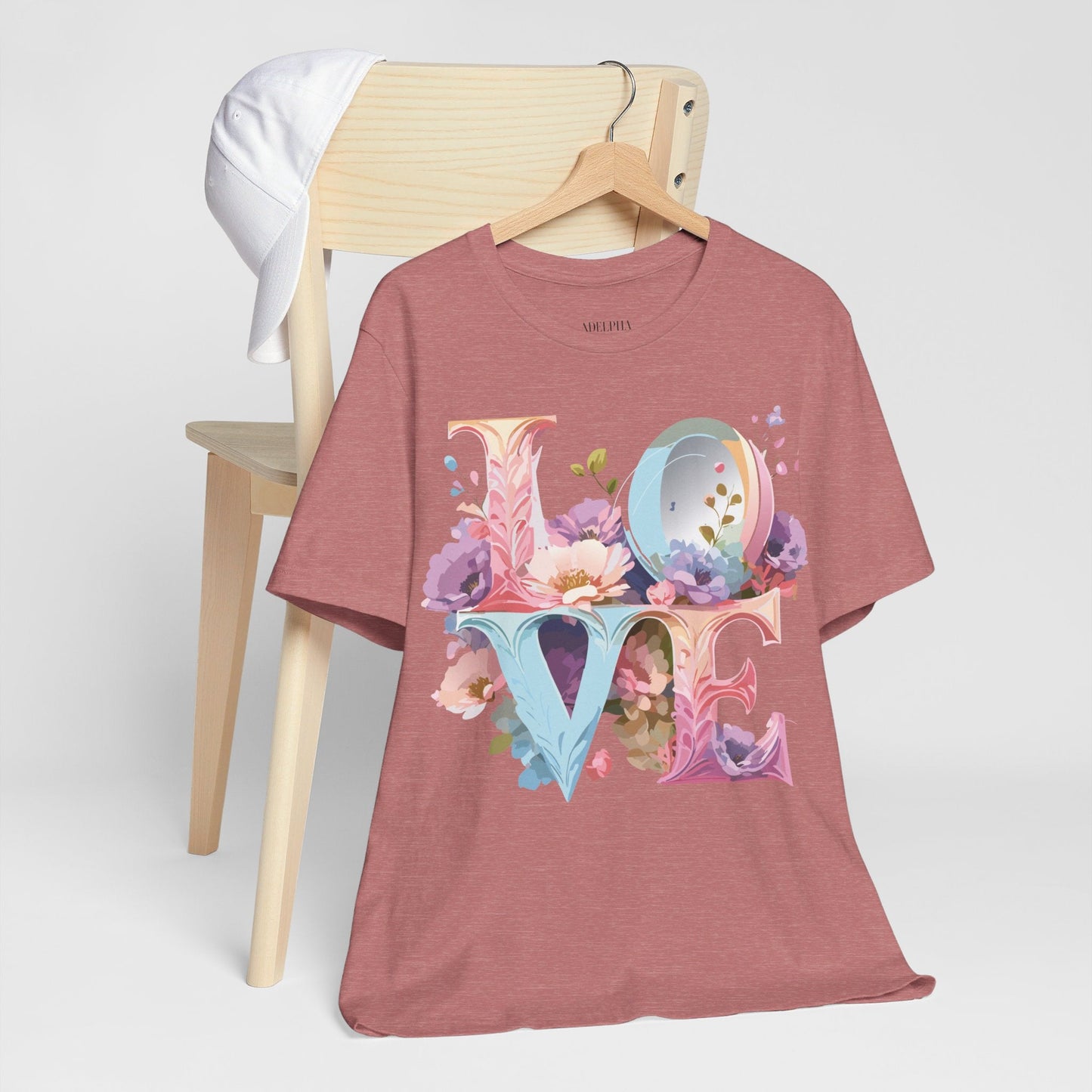 Adelpha Valentine Graphic Tee Unisex Short Sleeve Vintage Inspired Art Design for Everyday Wear
