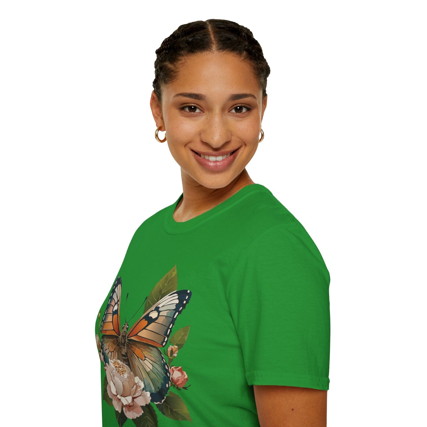 Monarch Butterfly Shirt Unisex Softstyle Cotton Tee Short Sleeve Gildan 64000 Everyday Wear