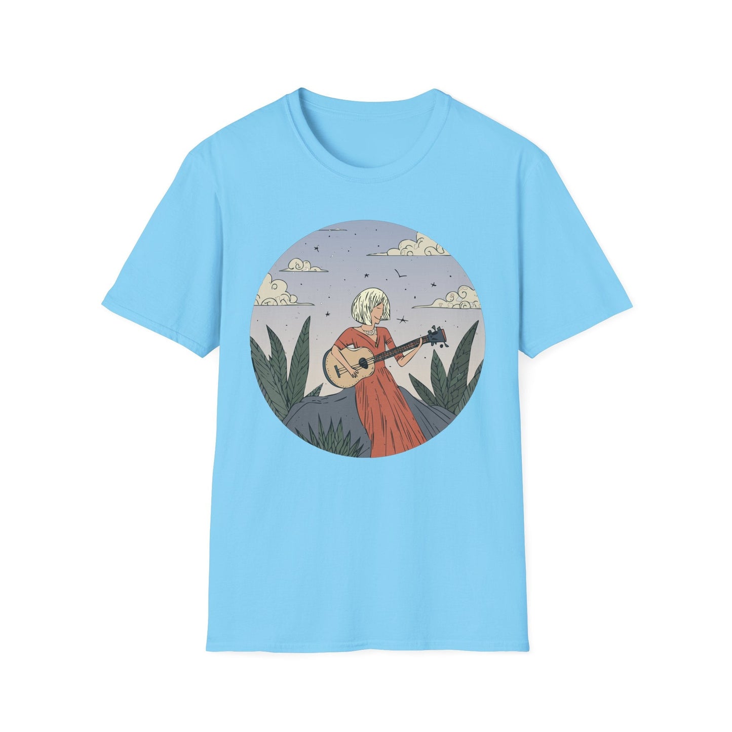 Womens Graphic T Shirts Art Design Tee Unisex Softstyle Gildan 64000 100 Percent Cotton