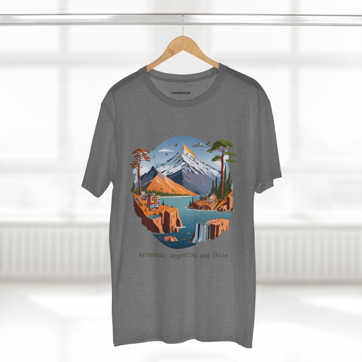 Travel Shirt Unisex Premium Cotton Tee With Original Art Design Retro2Nova TT69 Edition