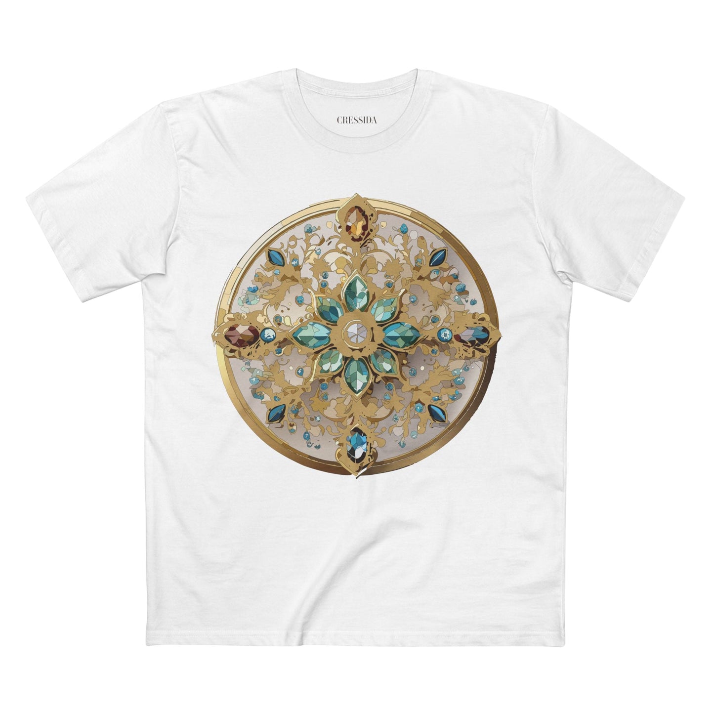 Medallion Graphic T-Shirt Unisex 100 Cotton With Gold Art Design Medal Tee 14