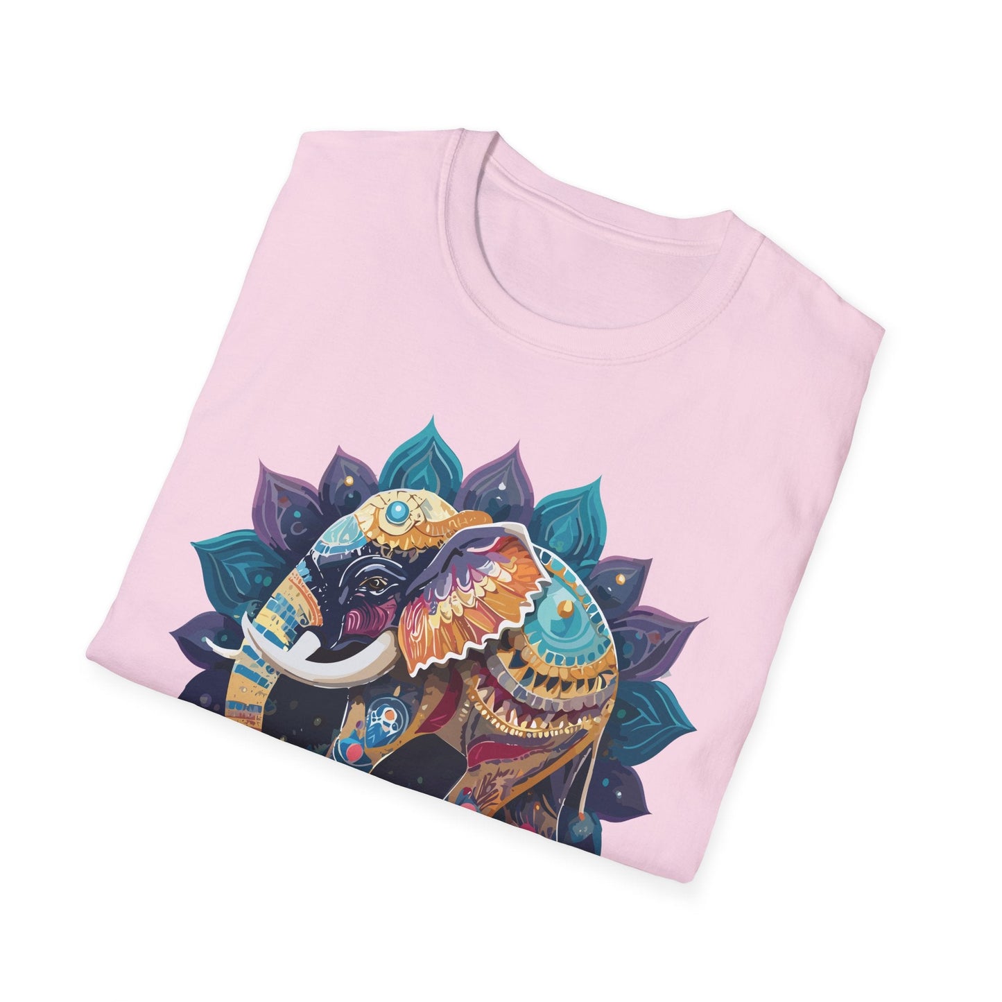 Elephant T Shirt Unisex Softstyle Cotton Tee Gildan 64000 Comfortable Everyday Wear