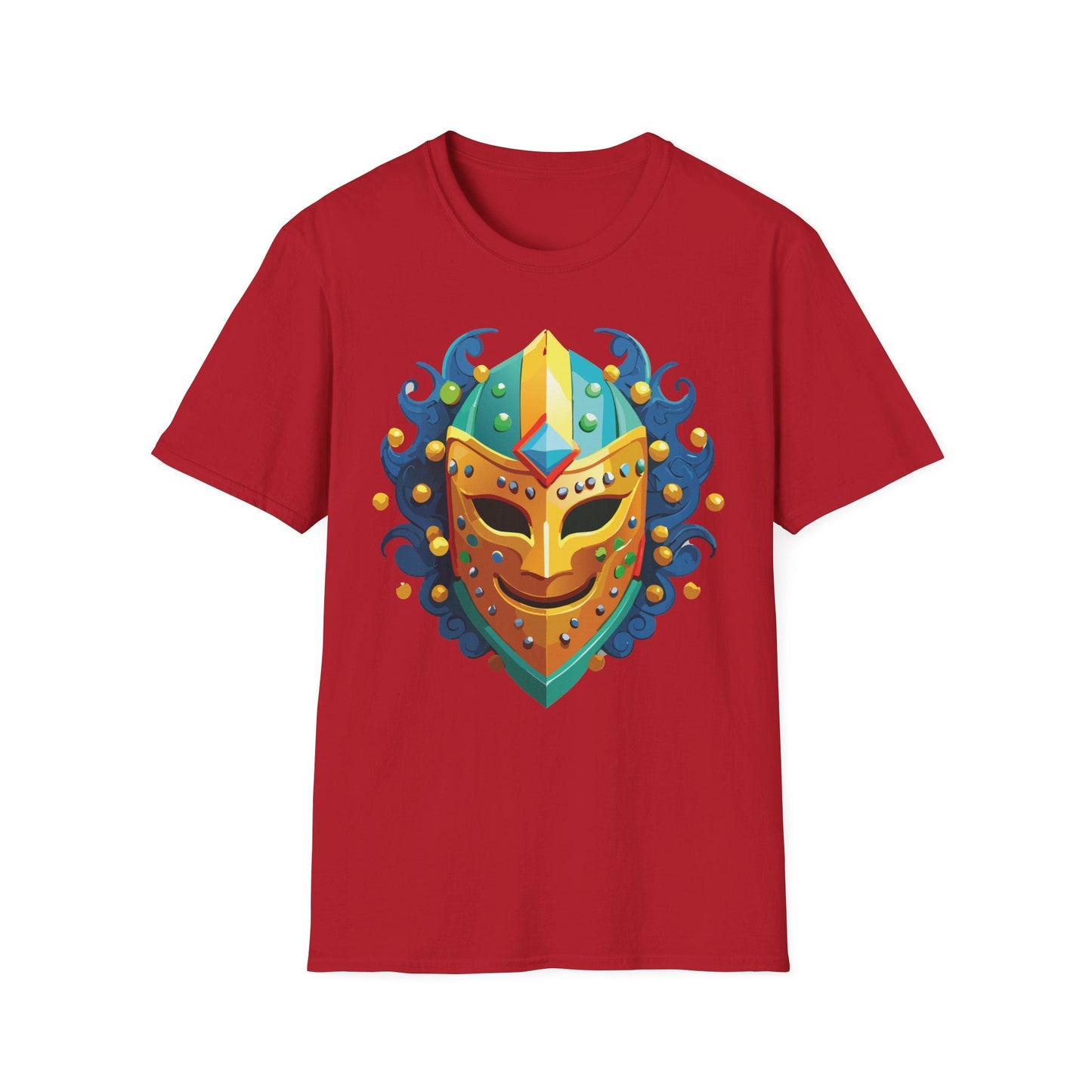 Unisex Mask Tee Shirt Gildan Softstyle 64000 100 Percent Ring Spun Cotton Comfort