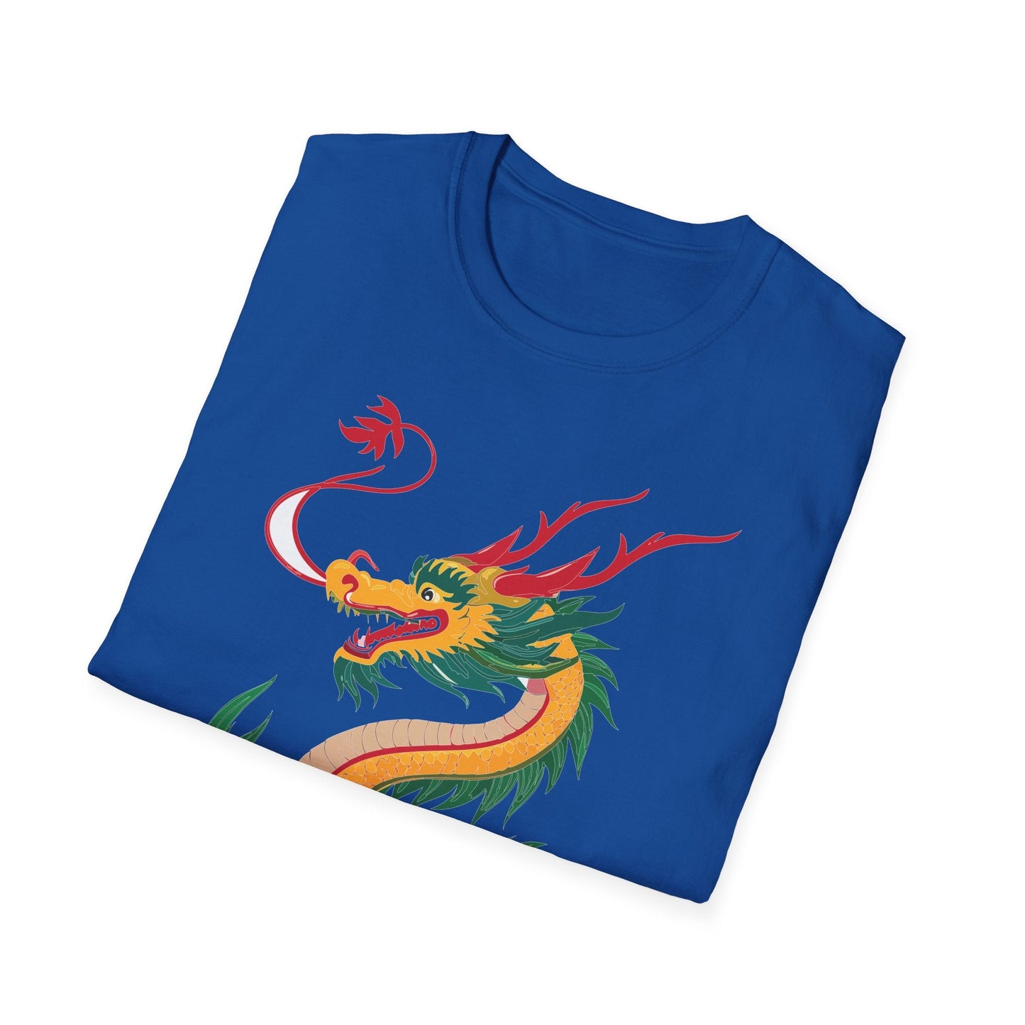 Dragon Graphic Unisex Cotton Softstyle Art Design Tee With Animals 7