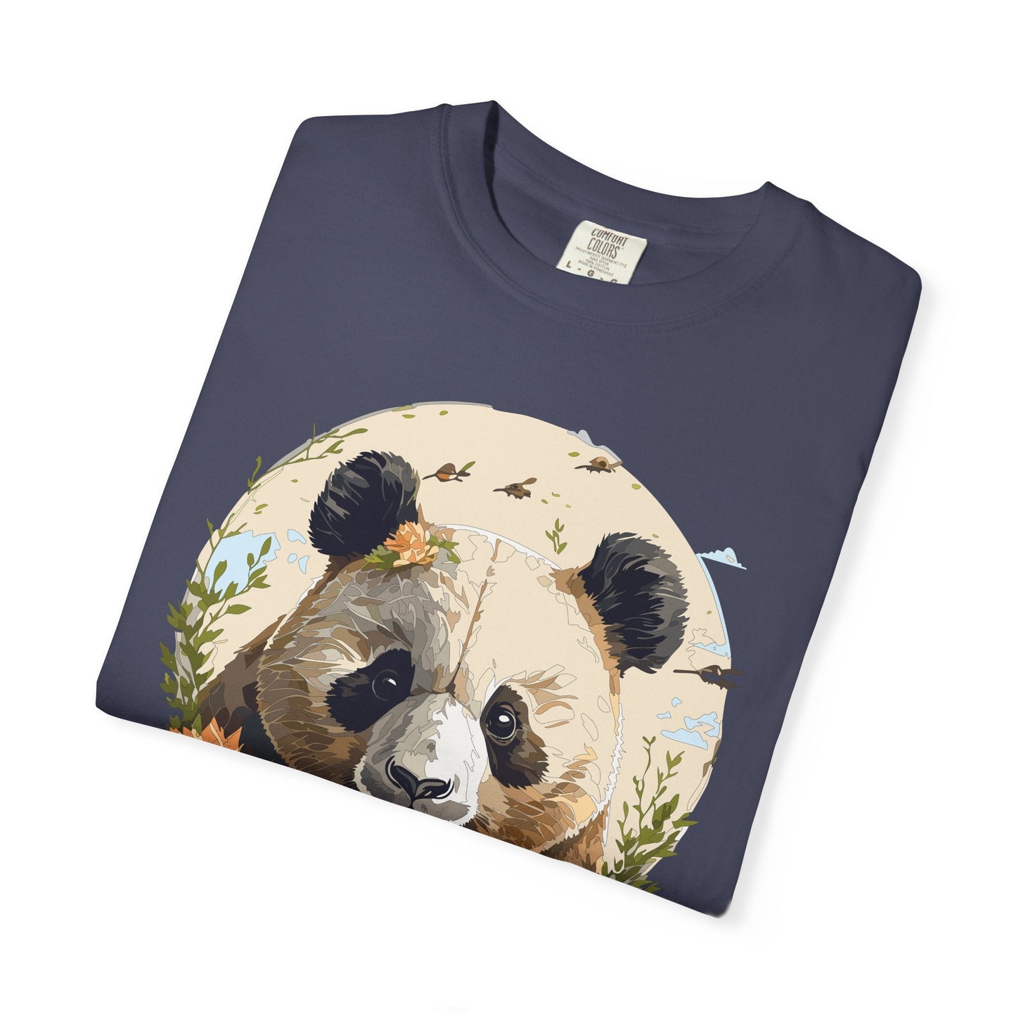 Panda Portrait Graphic T-Shirt Unisex Cotton Floral Animal Art Tee p9