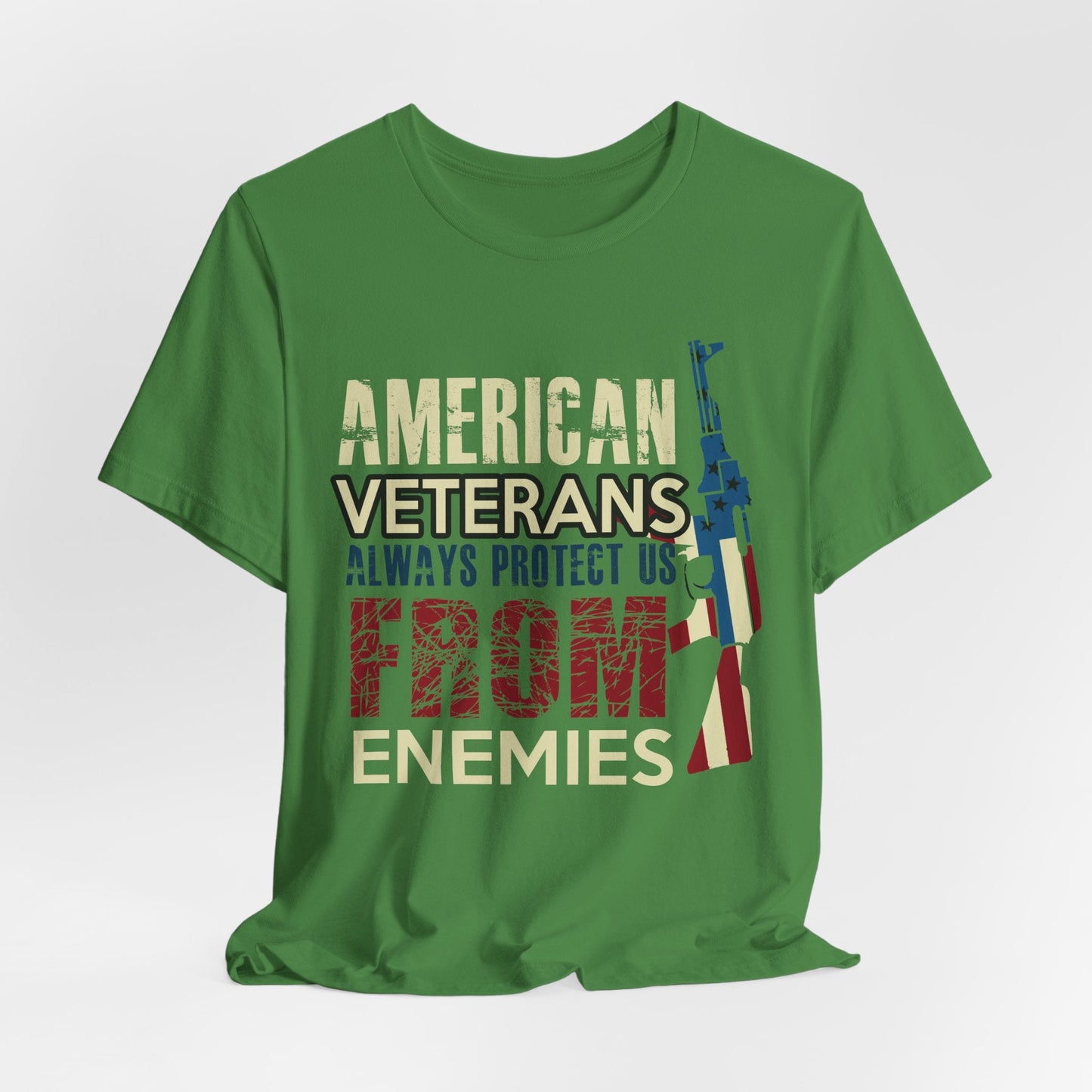 Army Veteran Patriotic Graphic Design Unisex Cotton T-Shirt v44