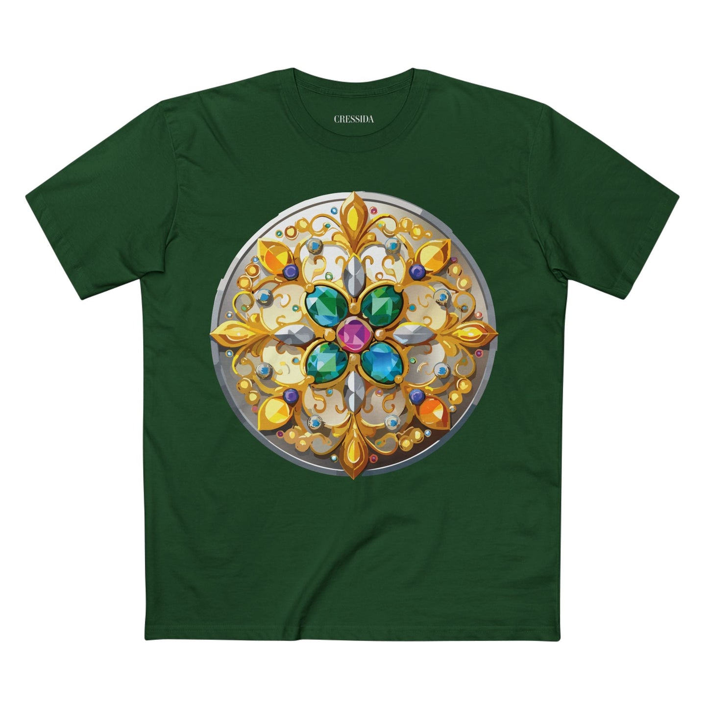 Medallion Graphic T-Shirt Unisex 100 Cotton With Gold Art Design Medal Tee 7