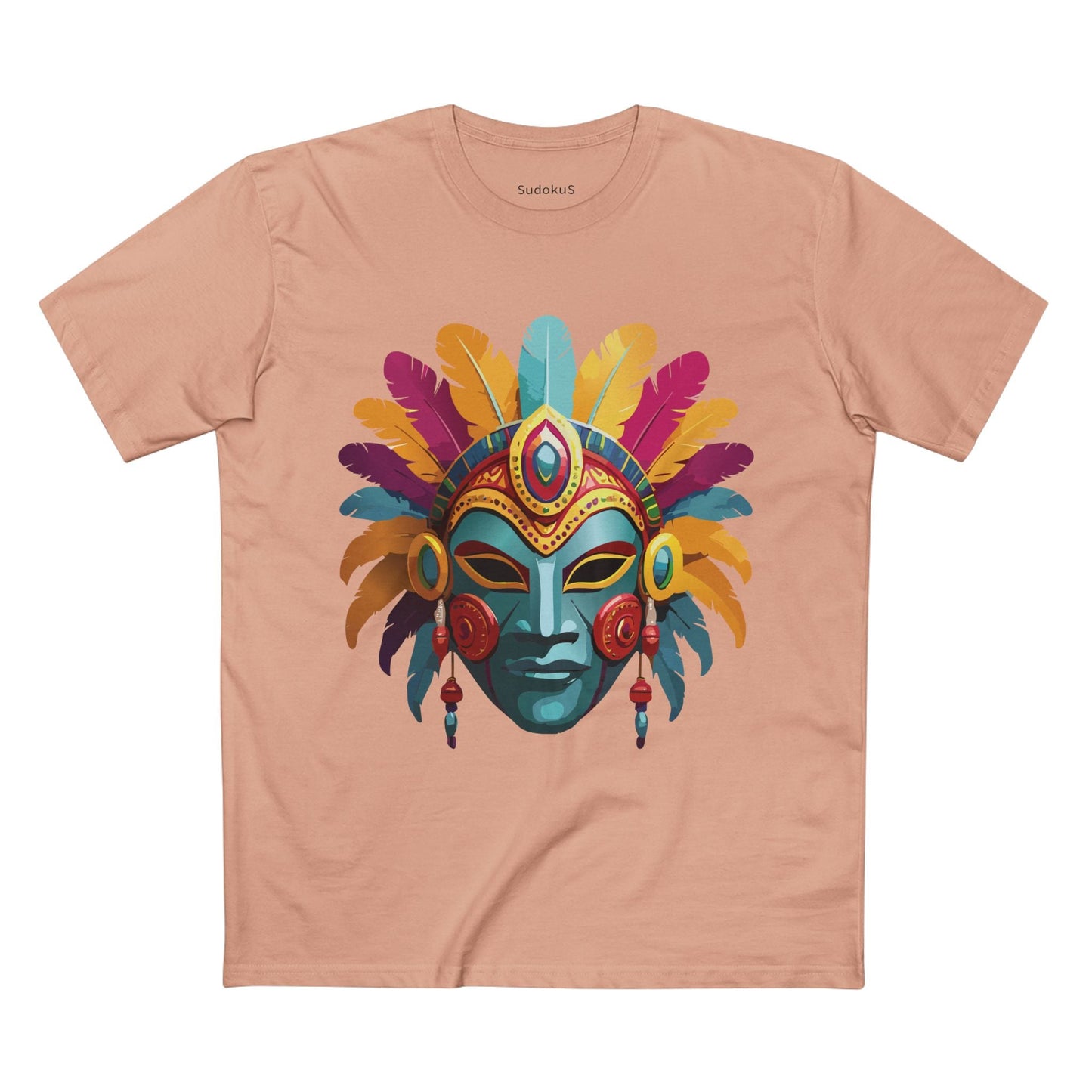 Mask Graphic Unisex 100 Cotton Staple Tee 34