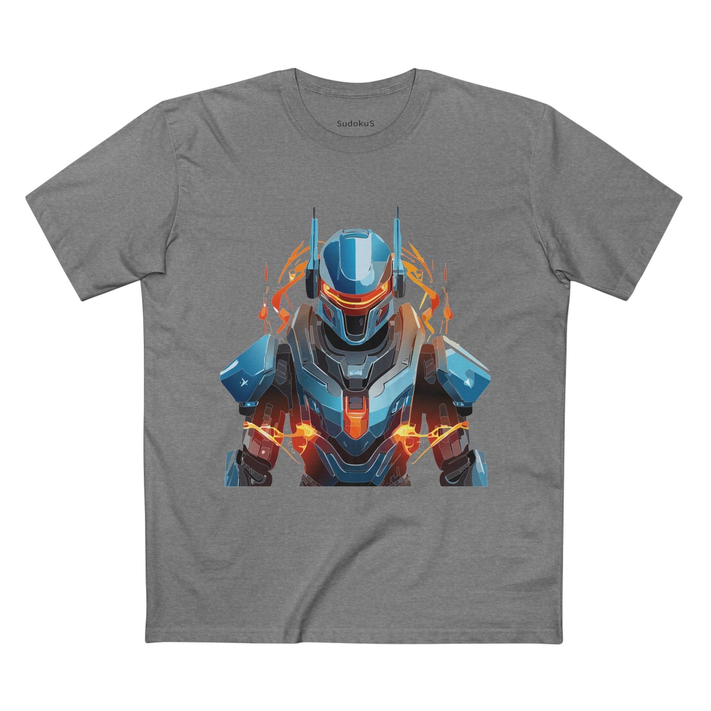Cyborg Robot Graphic Unisex 100 Cotton Staple Tee 8