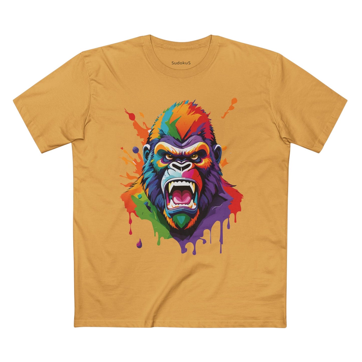 Gorilla Graphic Unisex 100 Cotton Staple Tee with Animal Design Artwork 8