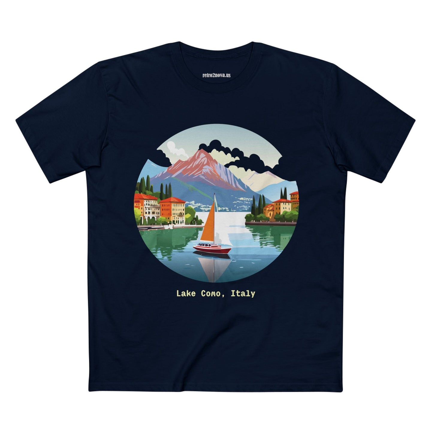 Italy Travel Shirt Unisex Premium Cotton Tee With Original Art Design From Retro2Nova TT23