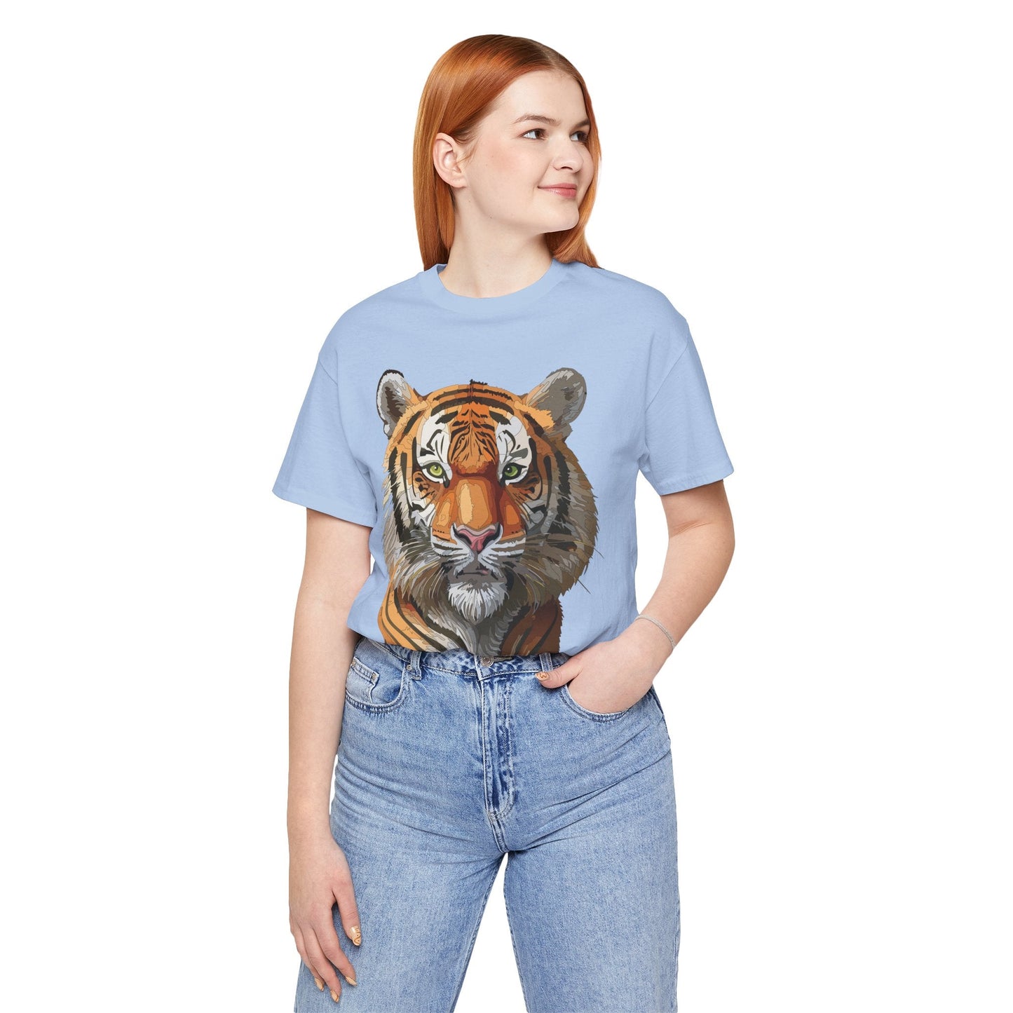 Unisex Animal Art Design Tee Shirt Wild Animals Graphic Tee Softstyle Gildan 64000