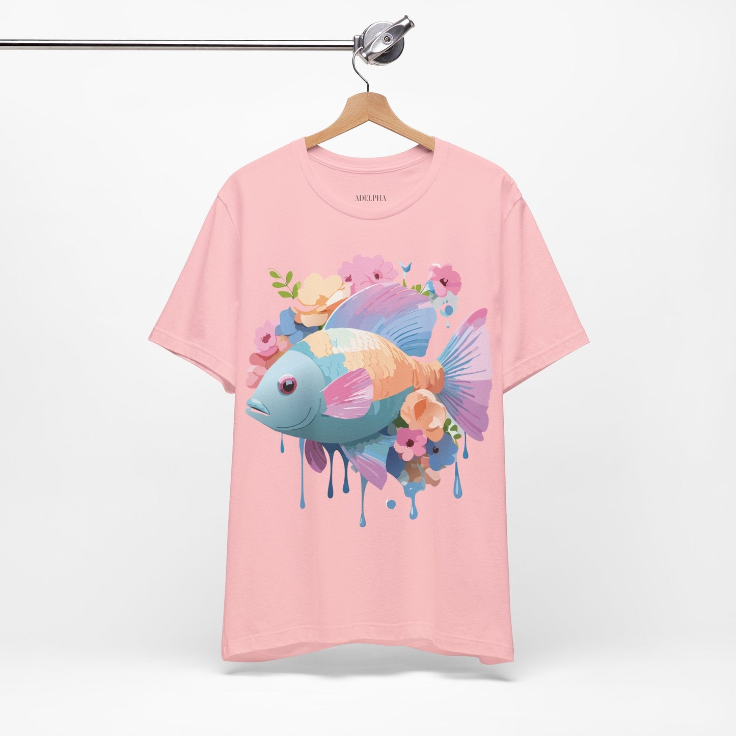 Fish Graphic Unisex 100 Cotton Vintage Artwork Tee 1