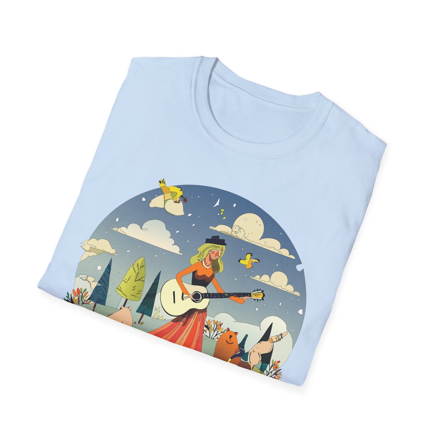 Womens Graphic T Shirt Art Design Tee Unisex SoftStyle Gildan 64000 100 Percent Cotton