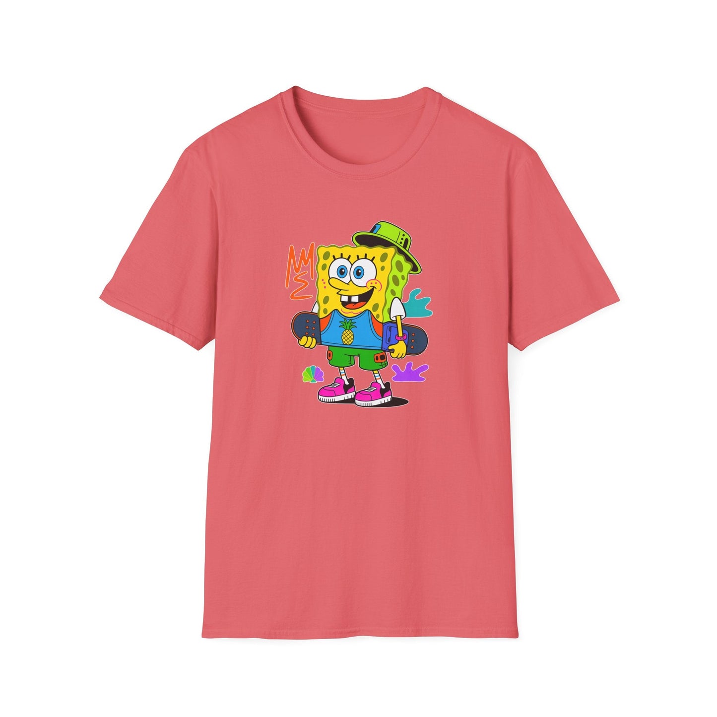 Unisex Cartoon T Shirt With Animals Animation Tee Softstyle Gildan 64000 Cotton Fabric