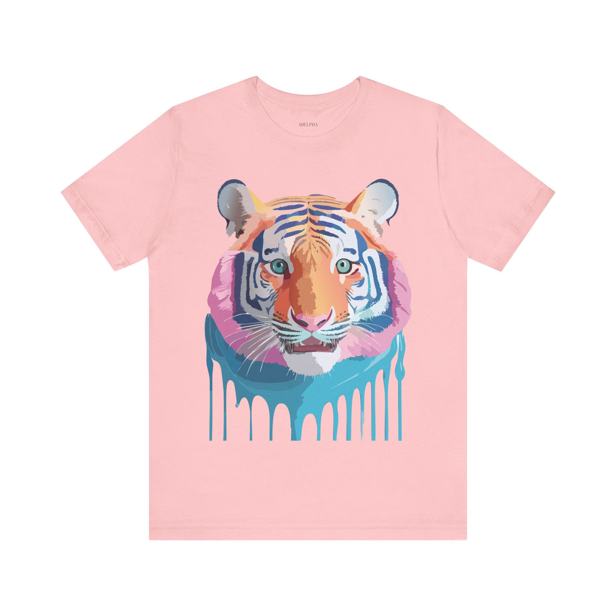 Tiger Graphic Unisex Cotton Bella+Canvas Tee with Art Animal Design e63