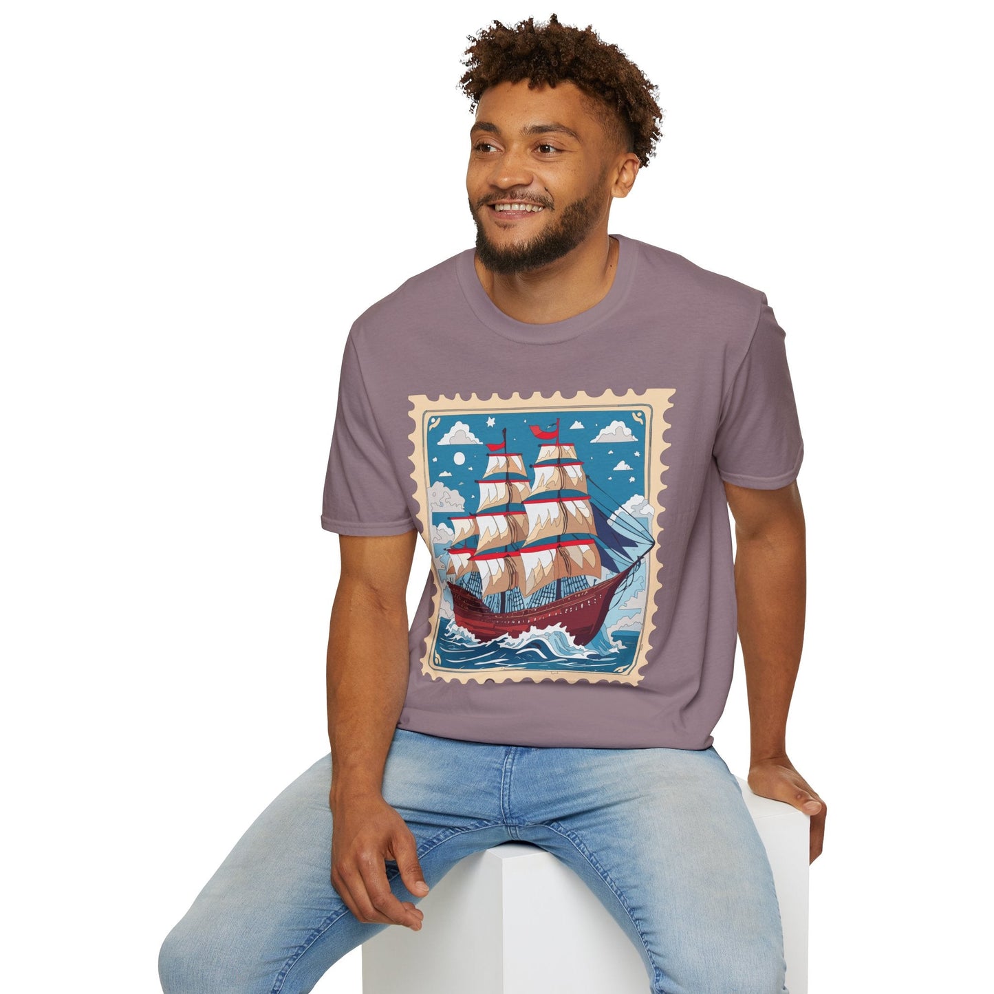 Unisex Softstyle Gildan 64000 Short Sleeve T Shirt Vessel Ship Frigate Tee For Everyday Comfort