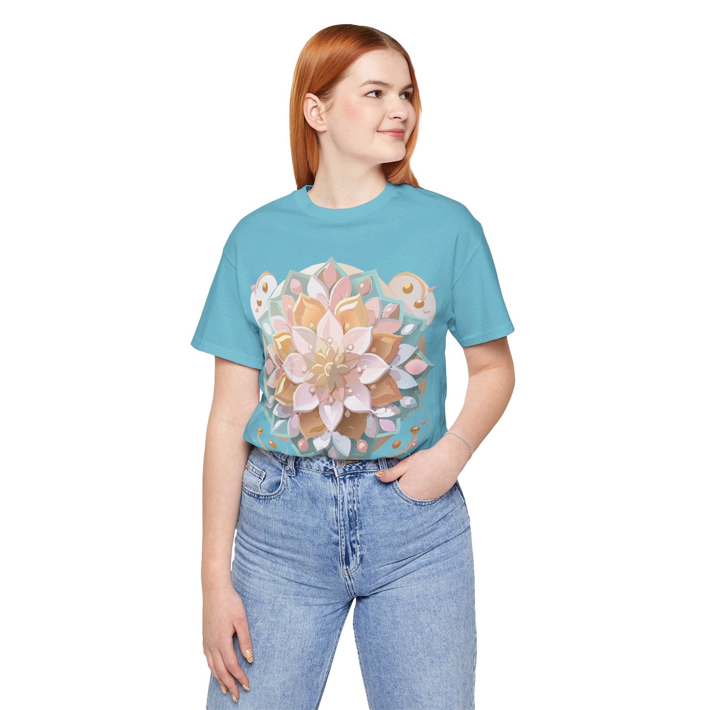 Mandala Shirt Graphic Tee Unisex Adelpha Vintage Inspired Art Design Premium Apparel